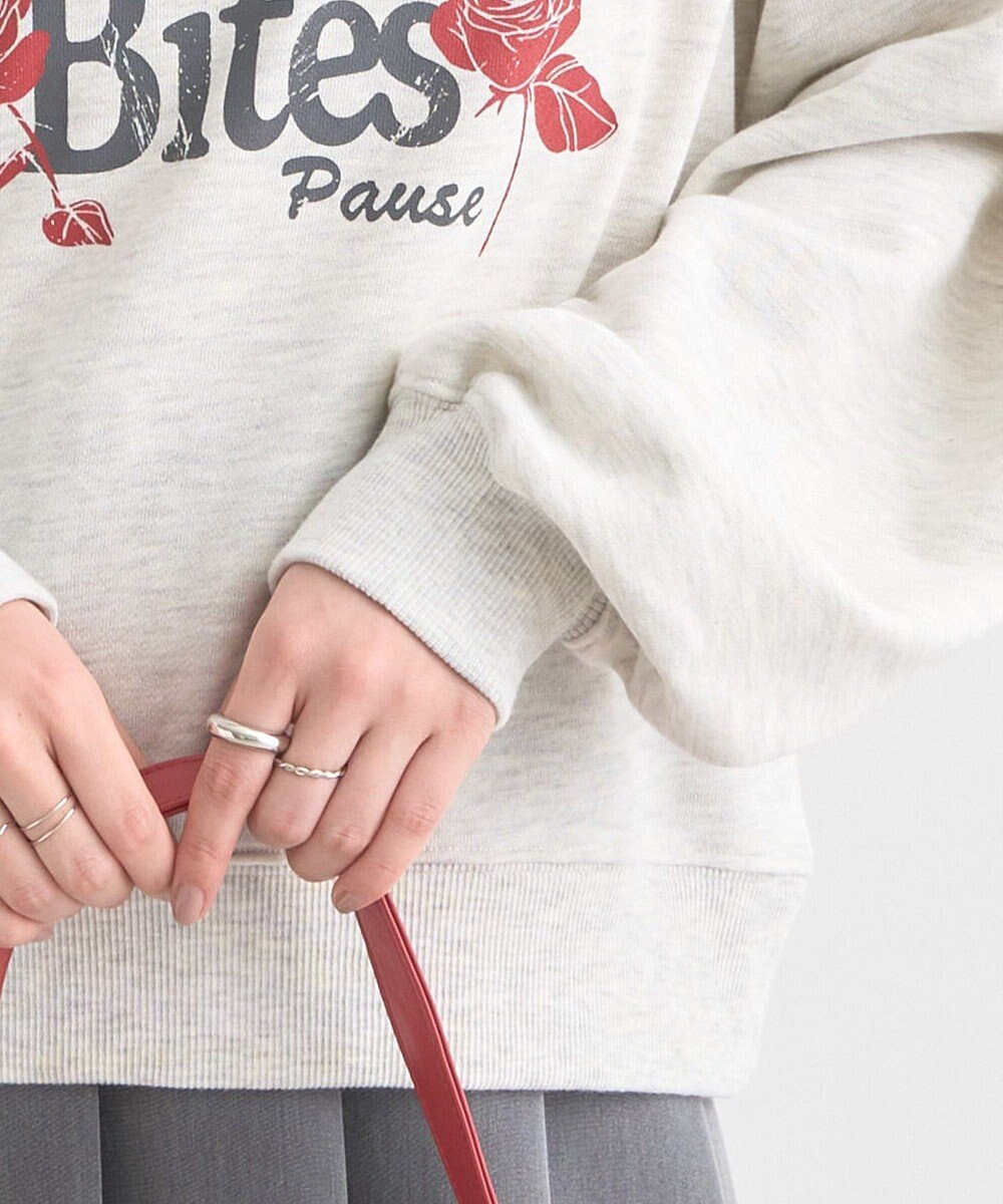 earth music&ecology ローズ×ロゴグラフィックスウェット 