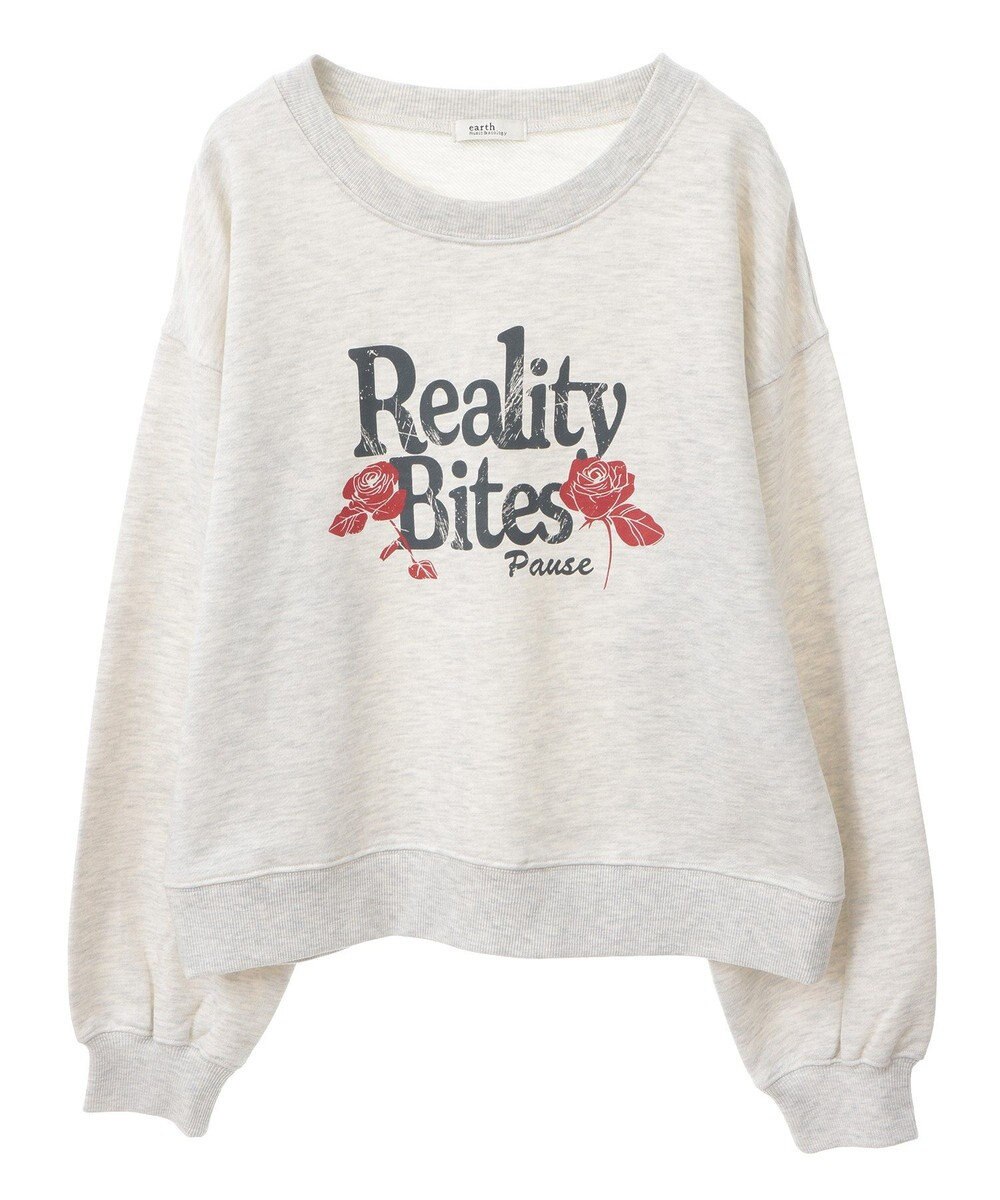 earth music&ecology ローズ×ロゴグラフィックスウェット 
