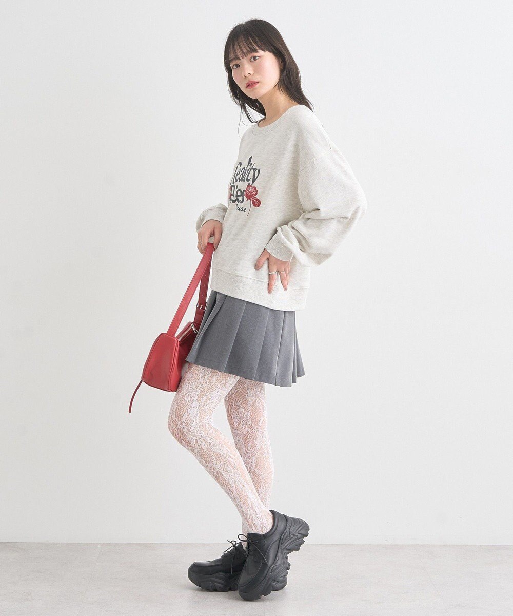 earth music&ecology ローズ×ロゴグラフィックスウェット 