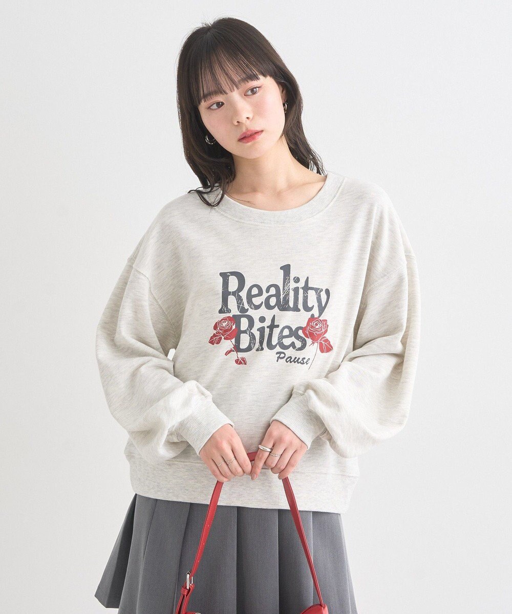 earth music&ecology ローズ×ロゴグラフィックスウェット 