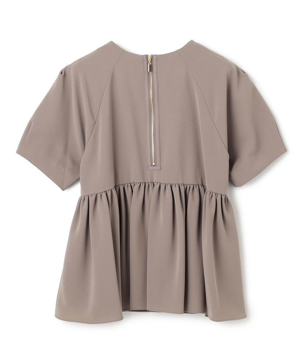 BEIGE， 【洗える】ACHILLEA / ペプラムバックファスナーブラウス 