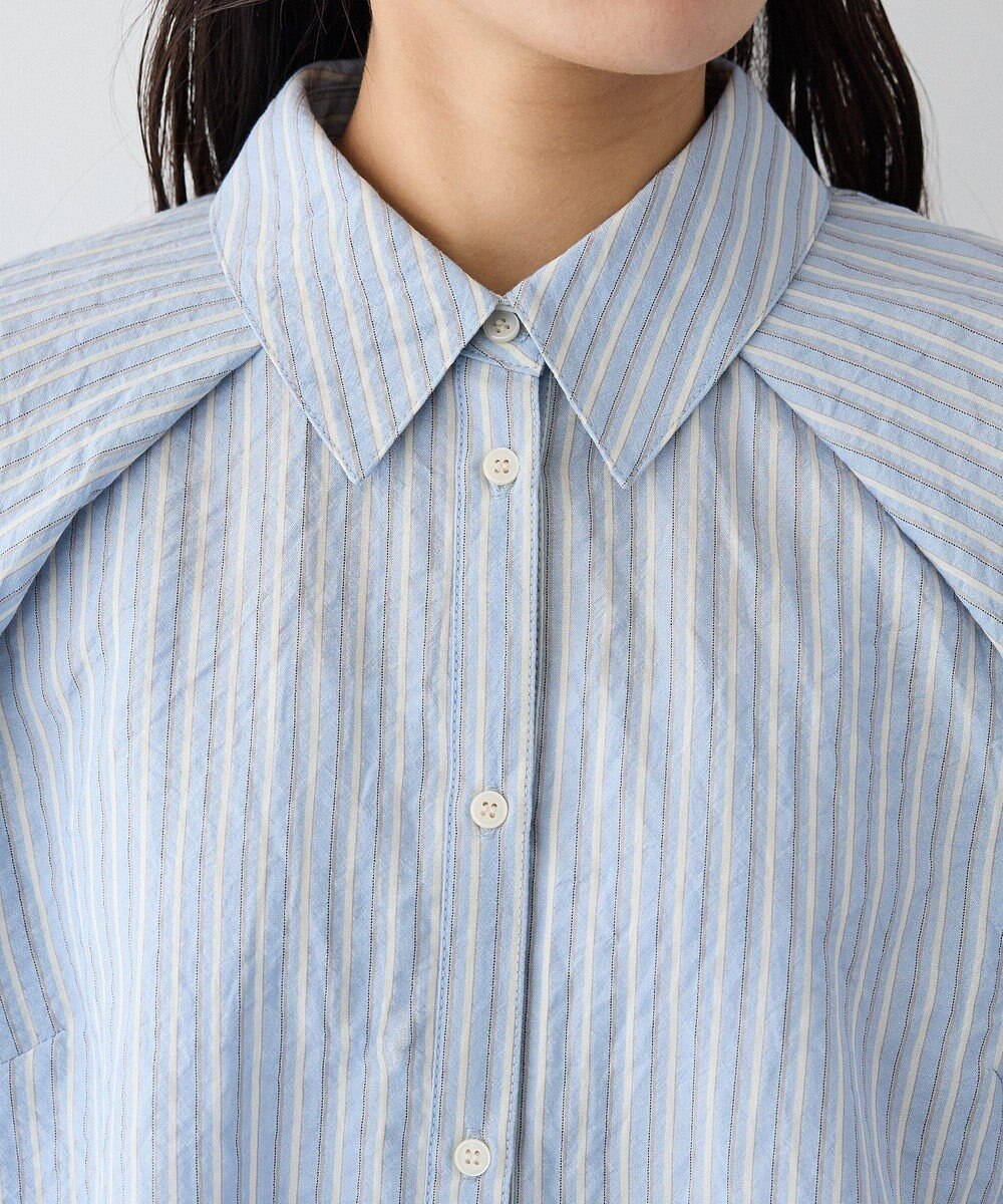 CRAFT STANDARD BOUTIQUE ストライプラグランタックシャツ 