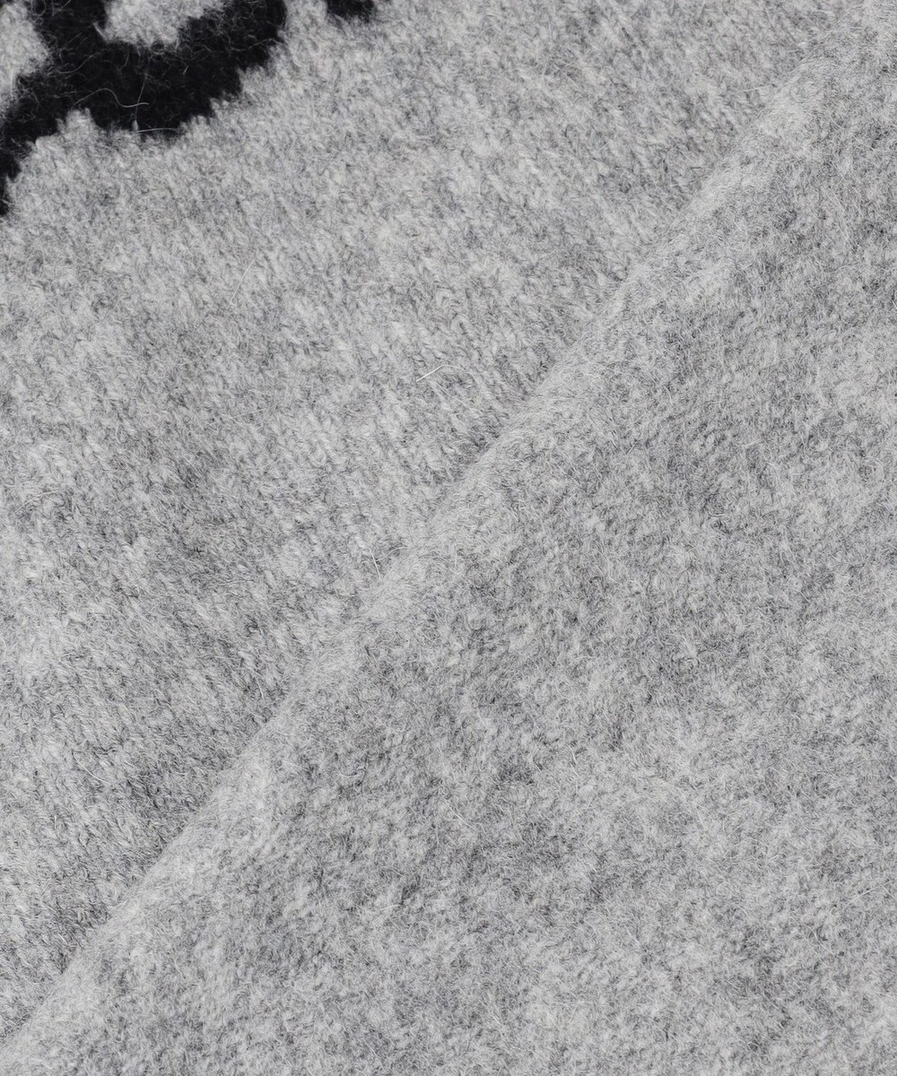 UNFILO ふわふわニット ロゴジャガード 