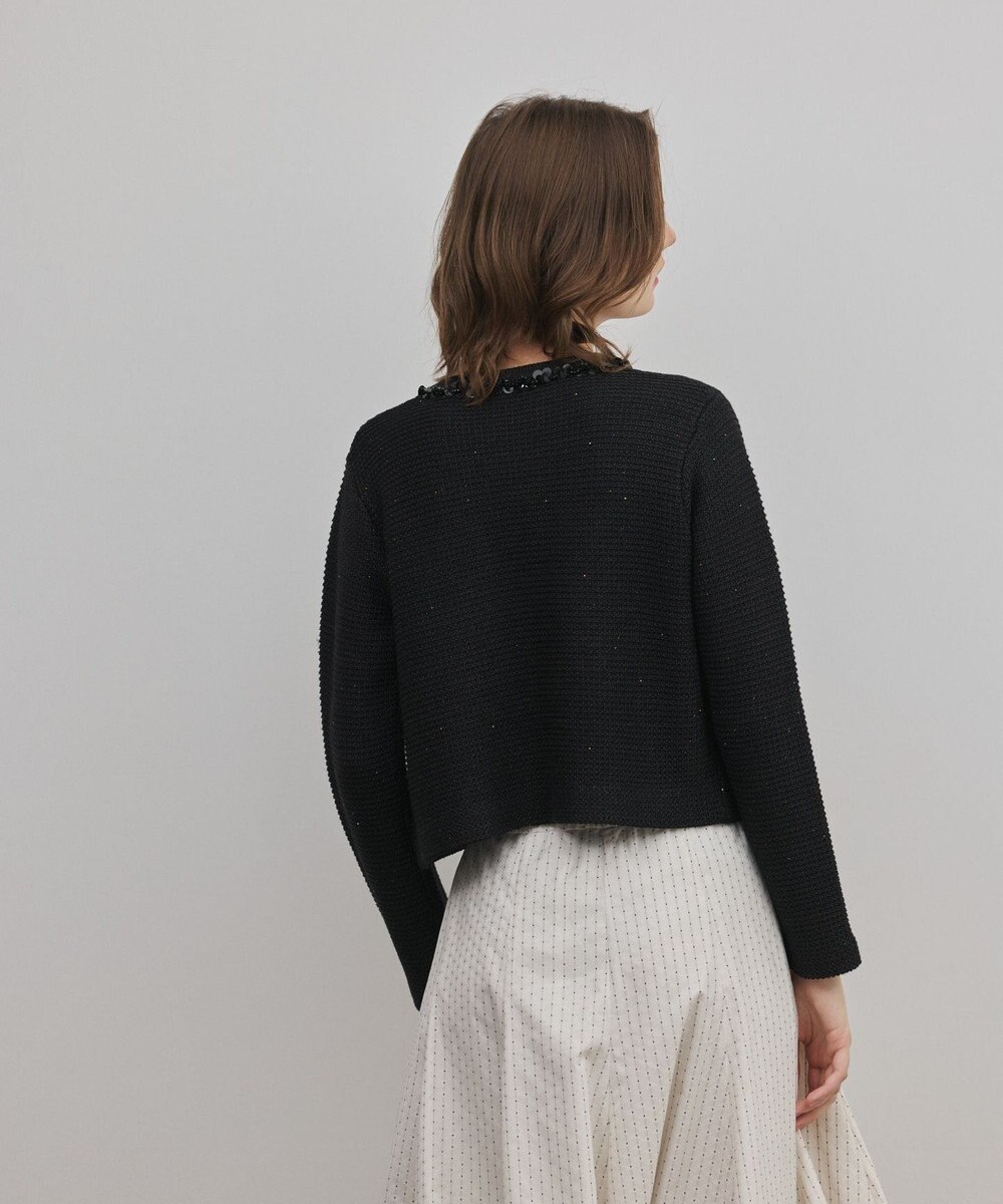 GRACE CONTINENTAL ブレードツイードニットジャケット 