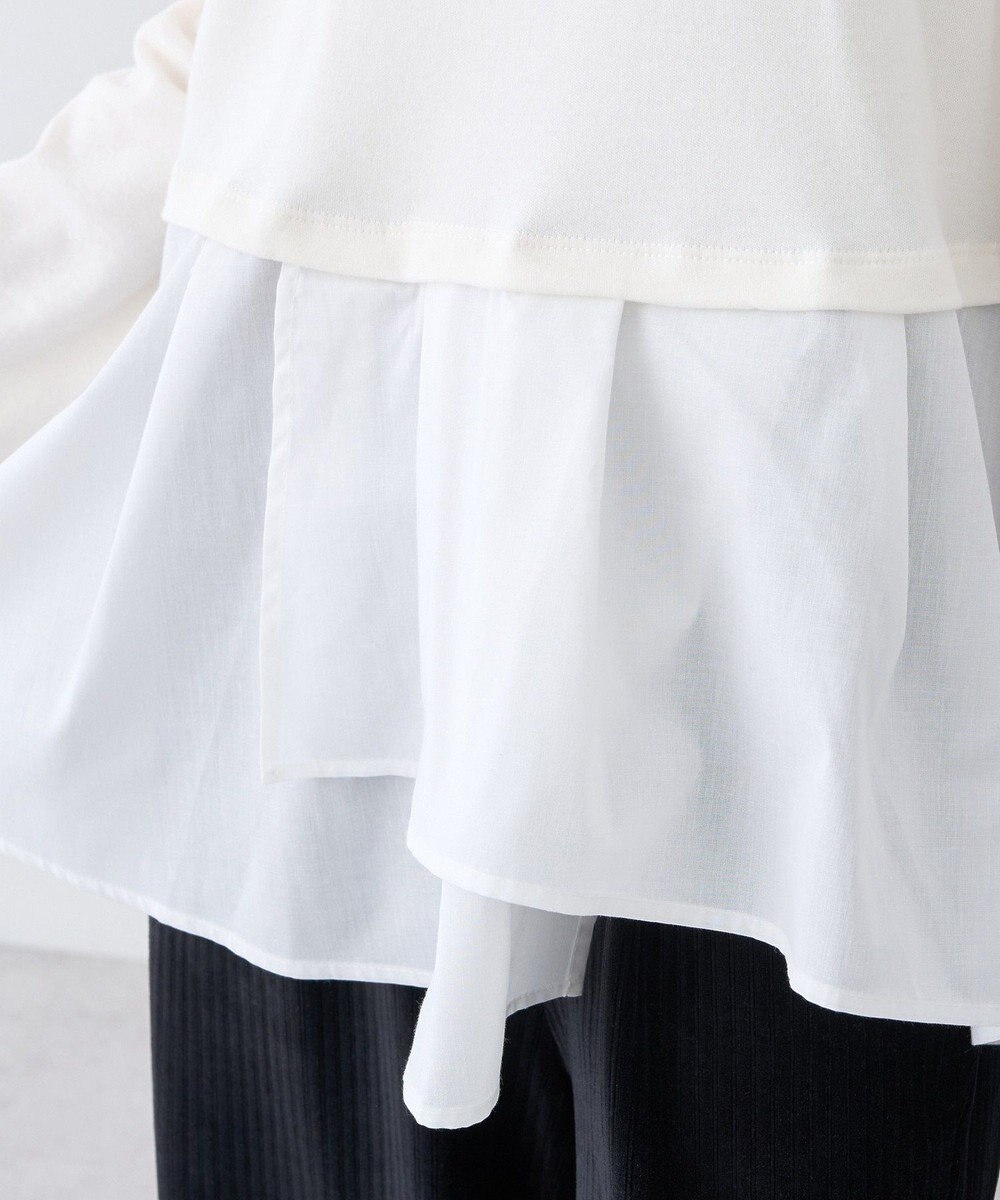 earth music&ecology 【吸湿発熱】あったかフェミニンインナー（シャツヘム） 