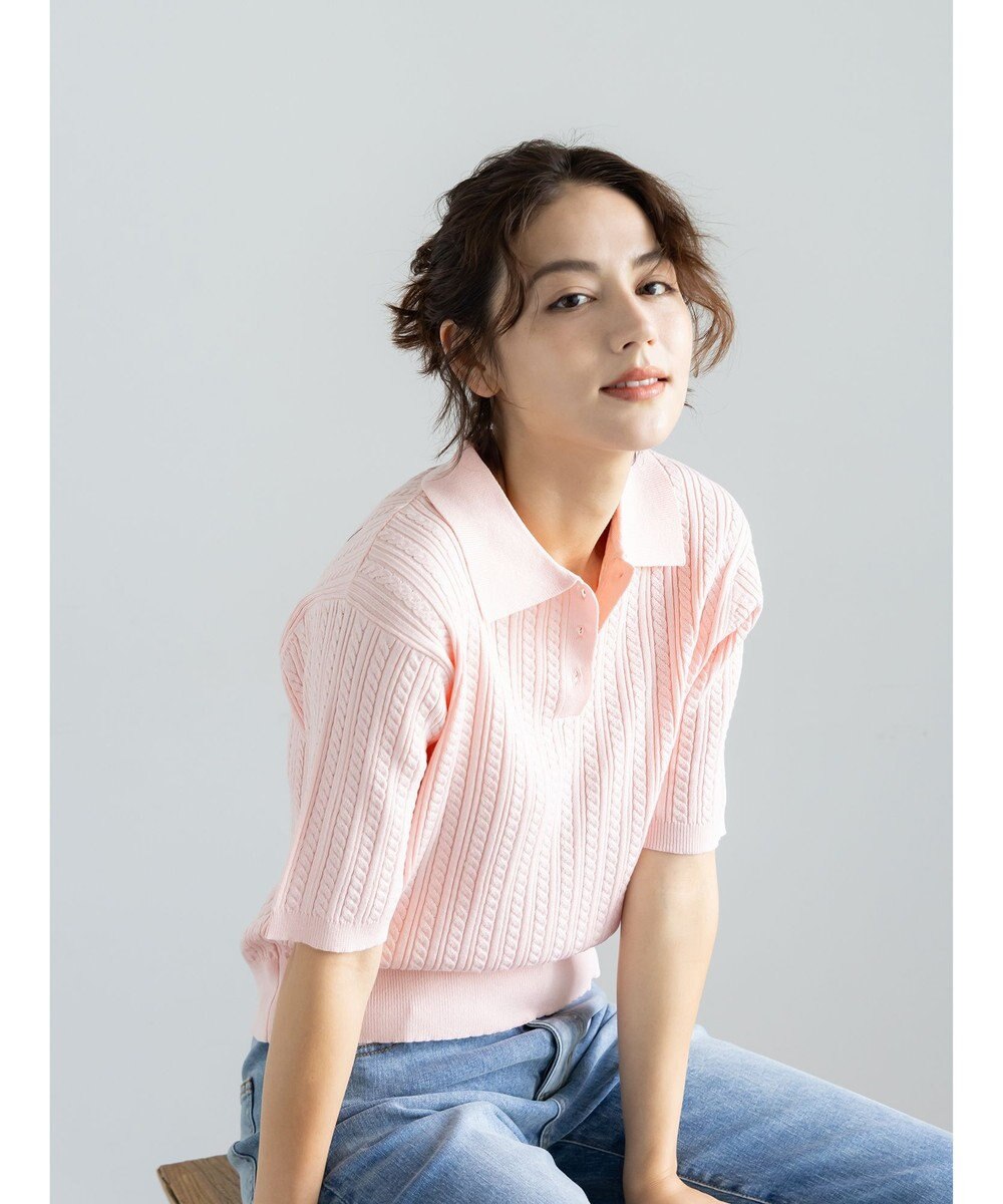 Te chichi ミニケーブルポロニット 