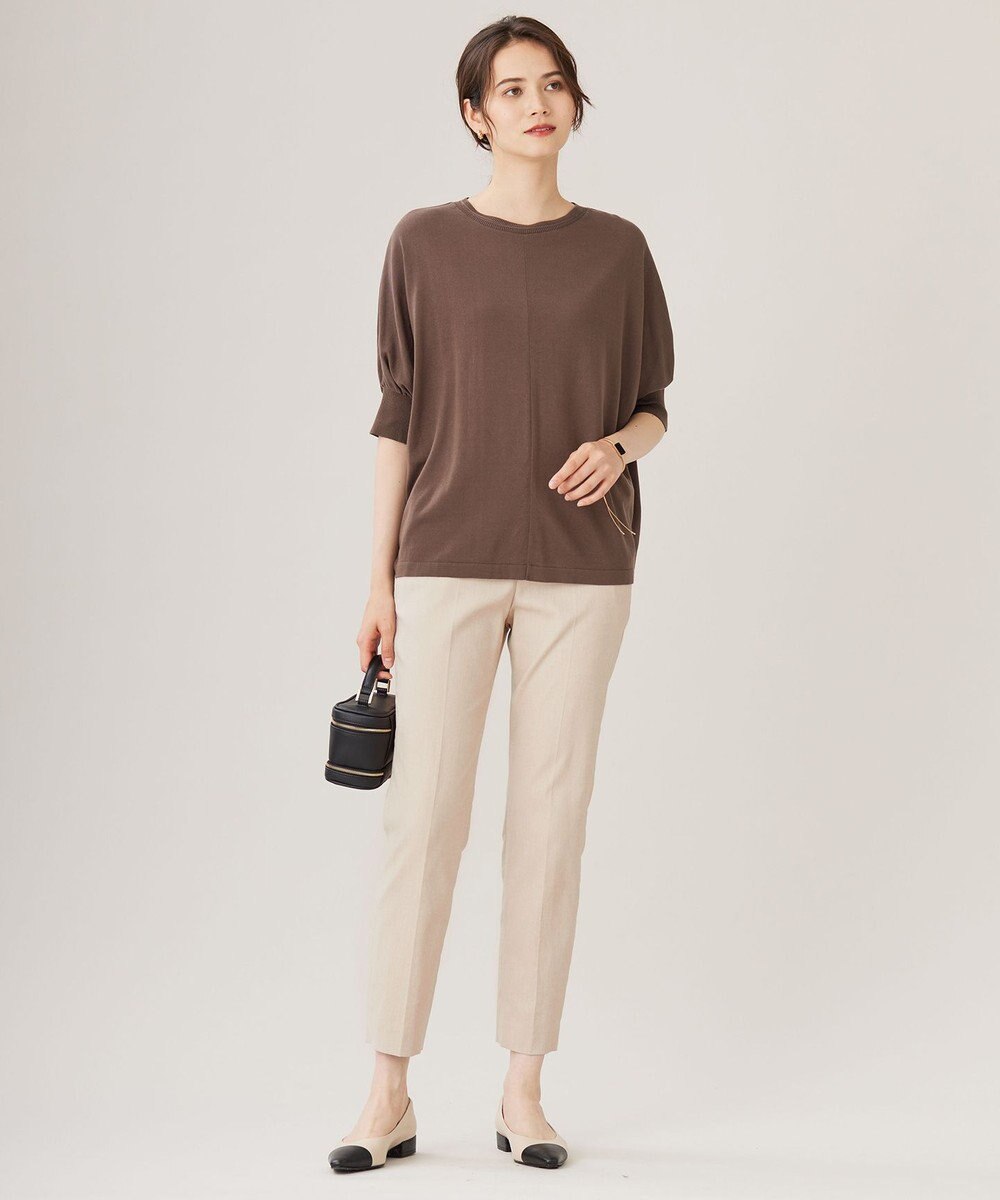 自由区 【接触冷感・UVカット・吸水速乾】シェルタリングオックステーパード パンツ 