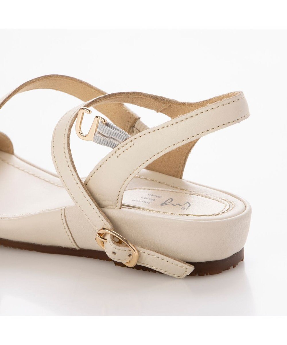 ing <ing>【サスティナブル】レザーストラップサンダル 