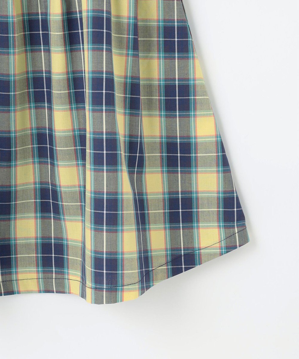 組曲 KIDS 【110-140㎝】チェックフリル ワンピース 