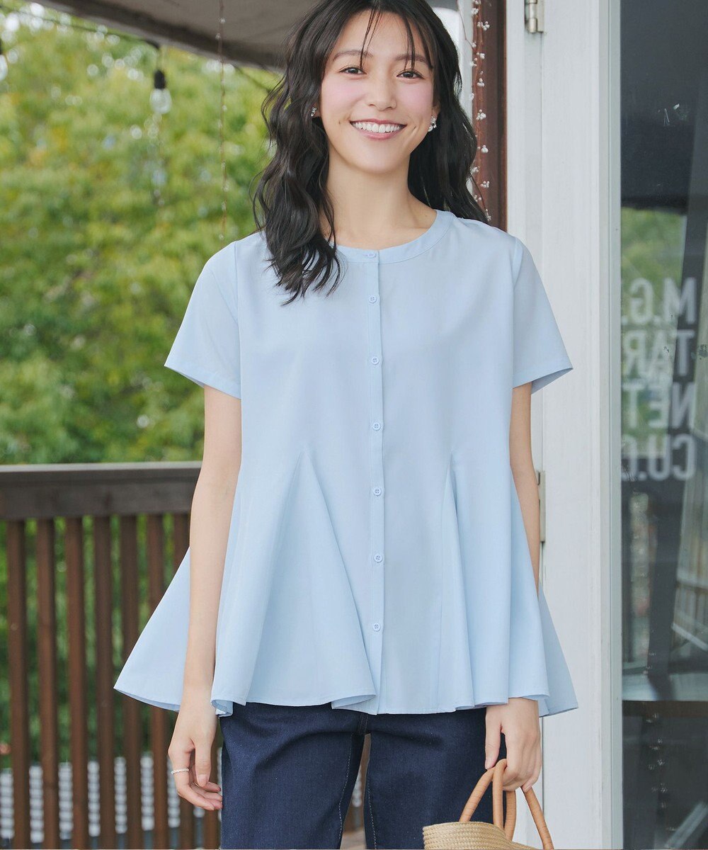 Tiaclasse ボリュームフレアブラウス 