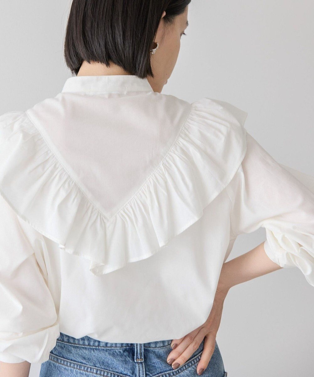 AMERICAN HOLIC スタンドカラーフリルブラウス 