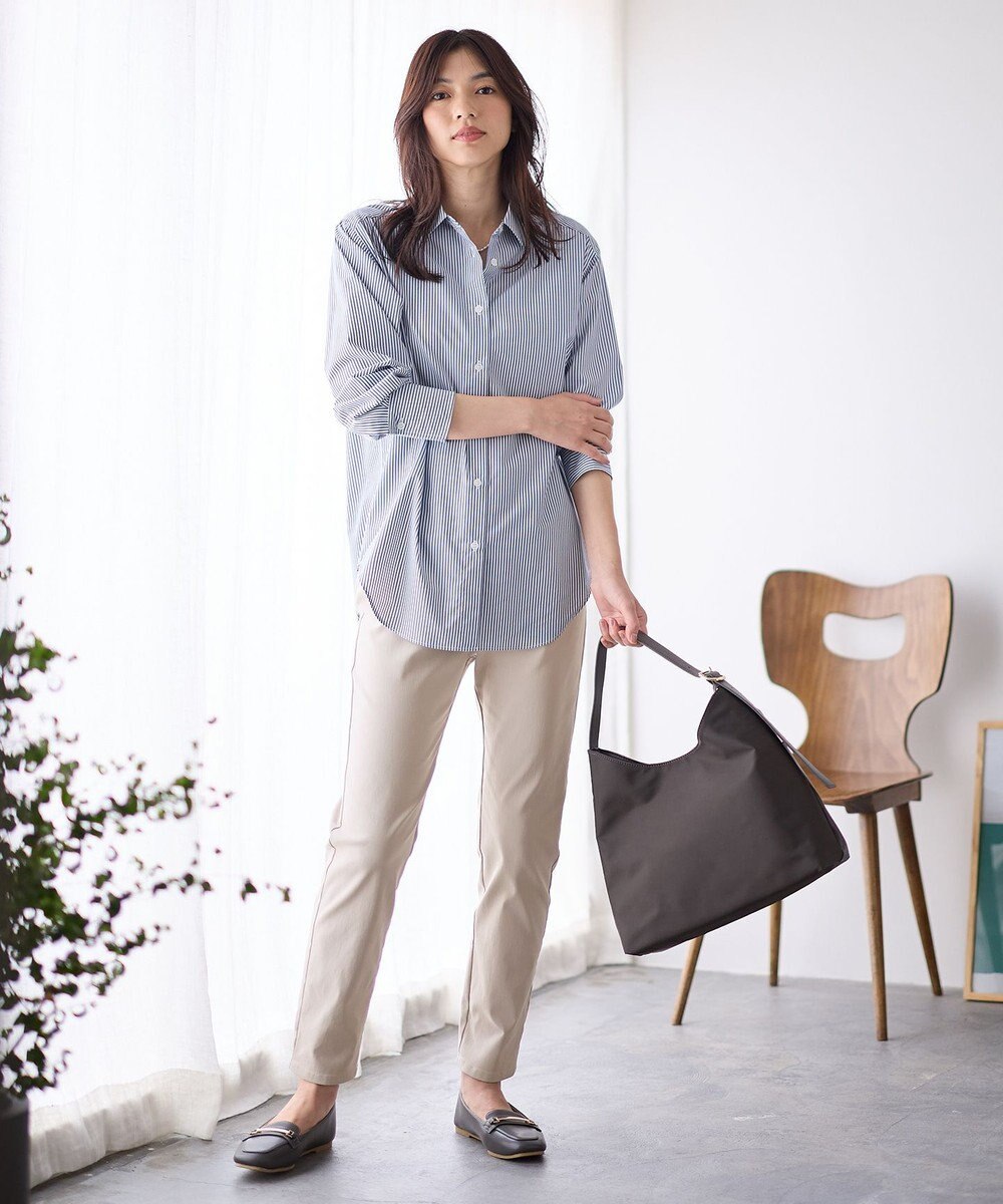 ANY L 【洗濯機可/ウエストゴム/ストレッチ/裏起毛】エブリデイベーシックデイリーパンツ 