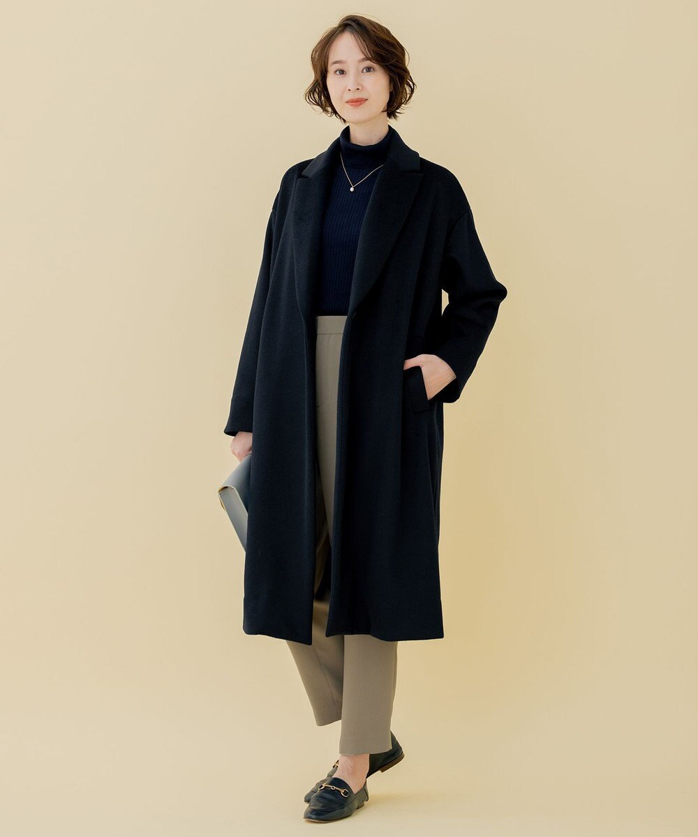 自由区 L 【WEB限定】ブラッシュドビーバー チェスターコート 