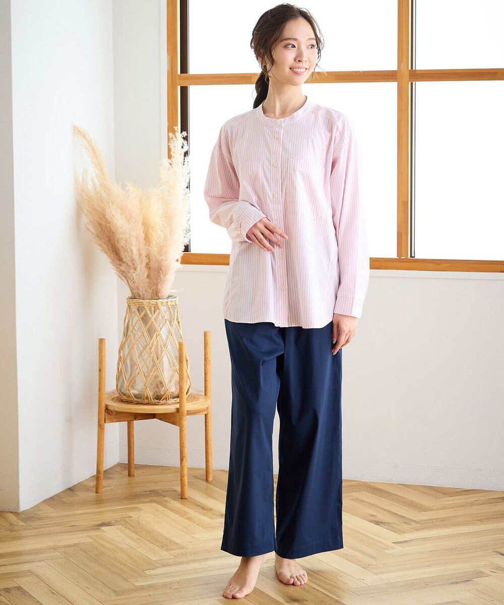 ワコール／睡眠科学 パジャマ 長袖 長ズボン 綿混(本体) ここちよく眠れる 寝返りしやすい レディース YDX509 睡眠科学／ワコール 