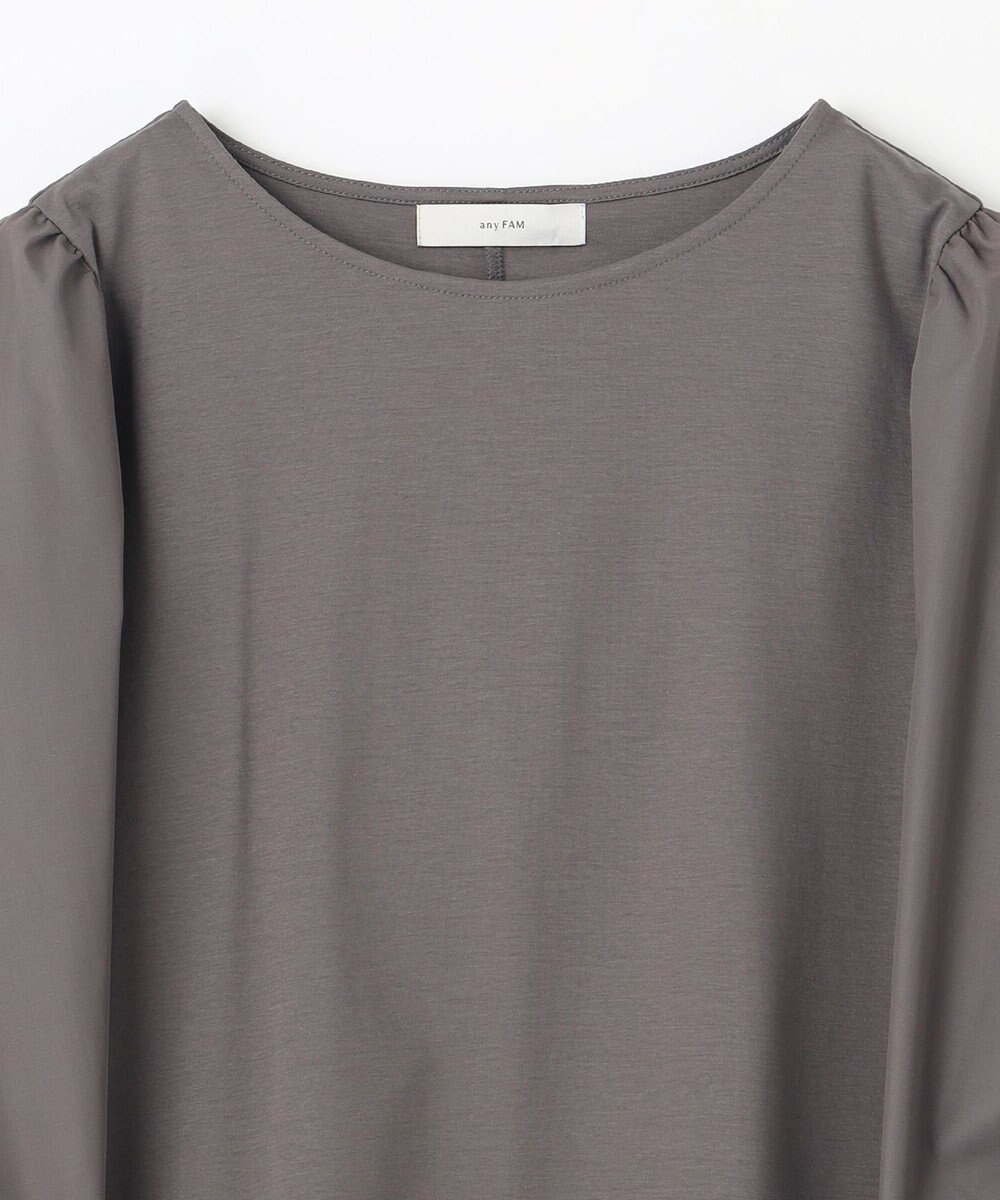 ANY 【洗濯機可】着映える袖ねじりトップス 