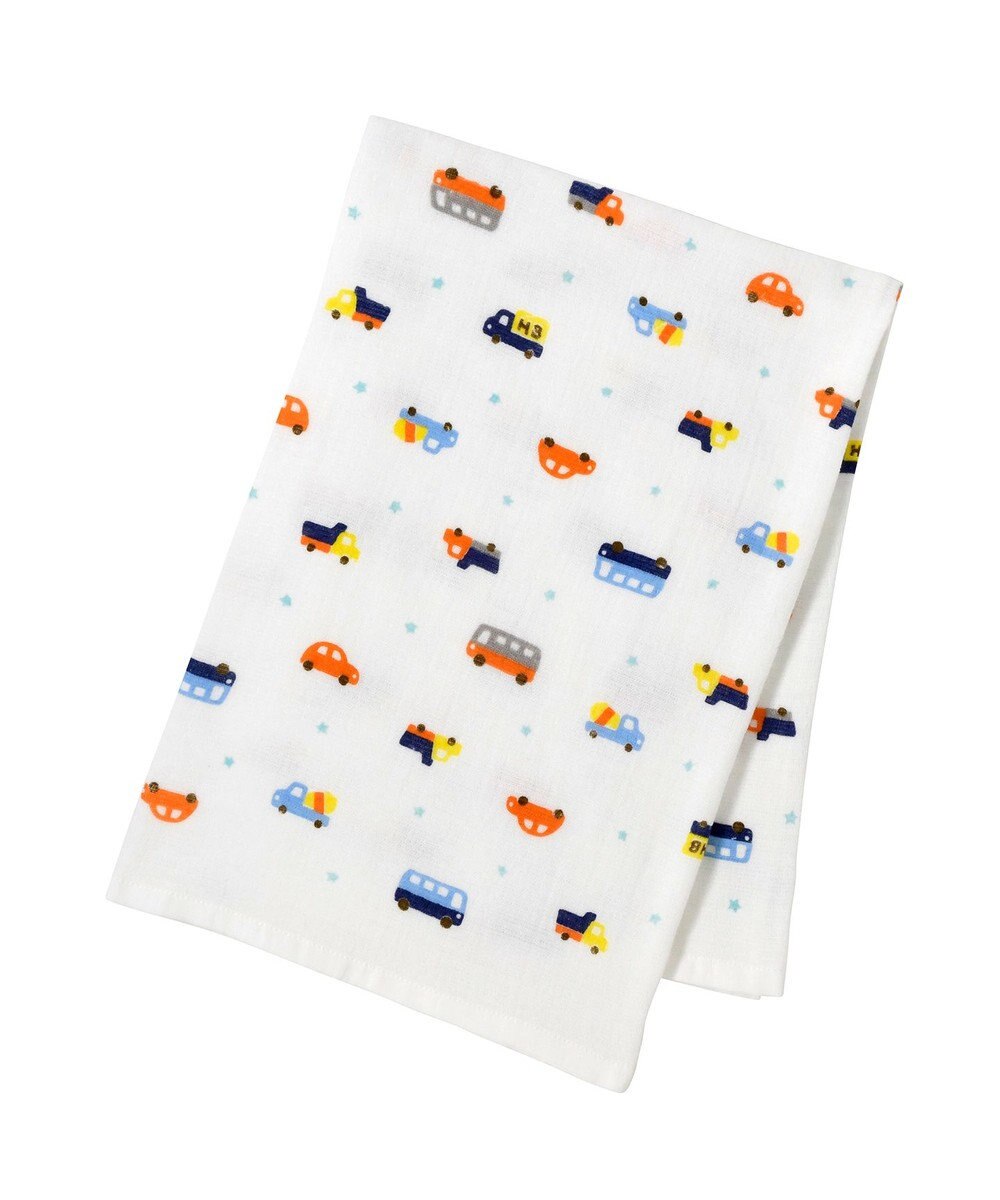 MIKI HOUSE HOT BISCUITS ガーゼバスタオル＆ラトルギフトセット【BOX付き】 