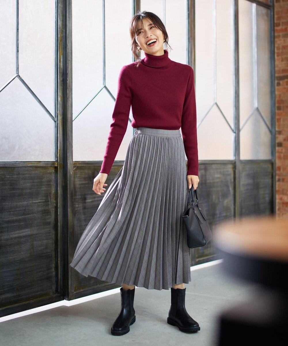 ANY 【14色展開/洗える】ウーリッシュ プリーツスカート 