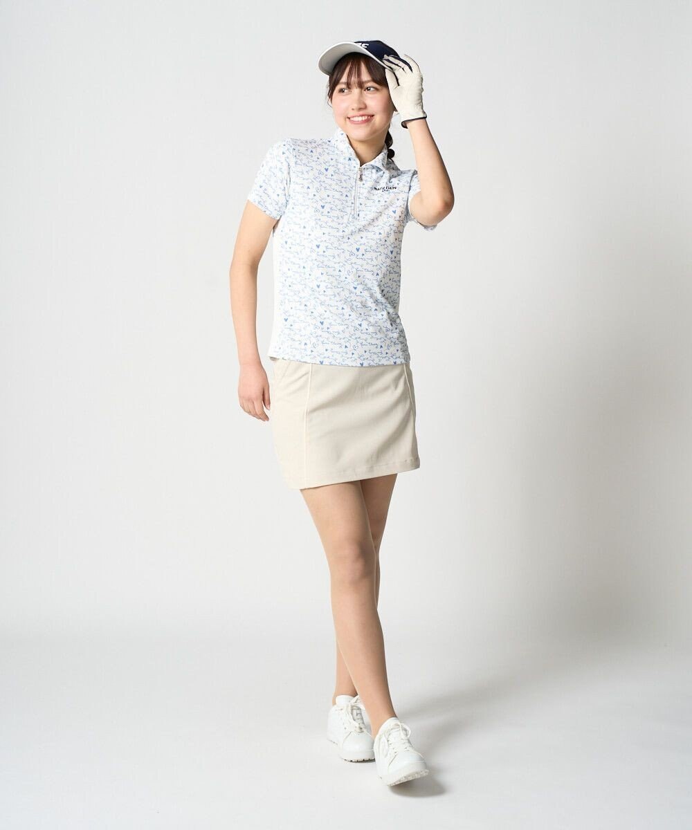 FILA GOLF／marie claire 【marie claire SPORT】 半袖ハイネックガラ 