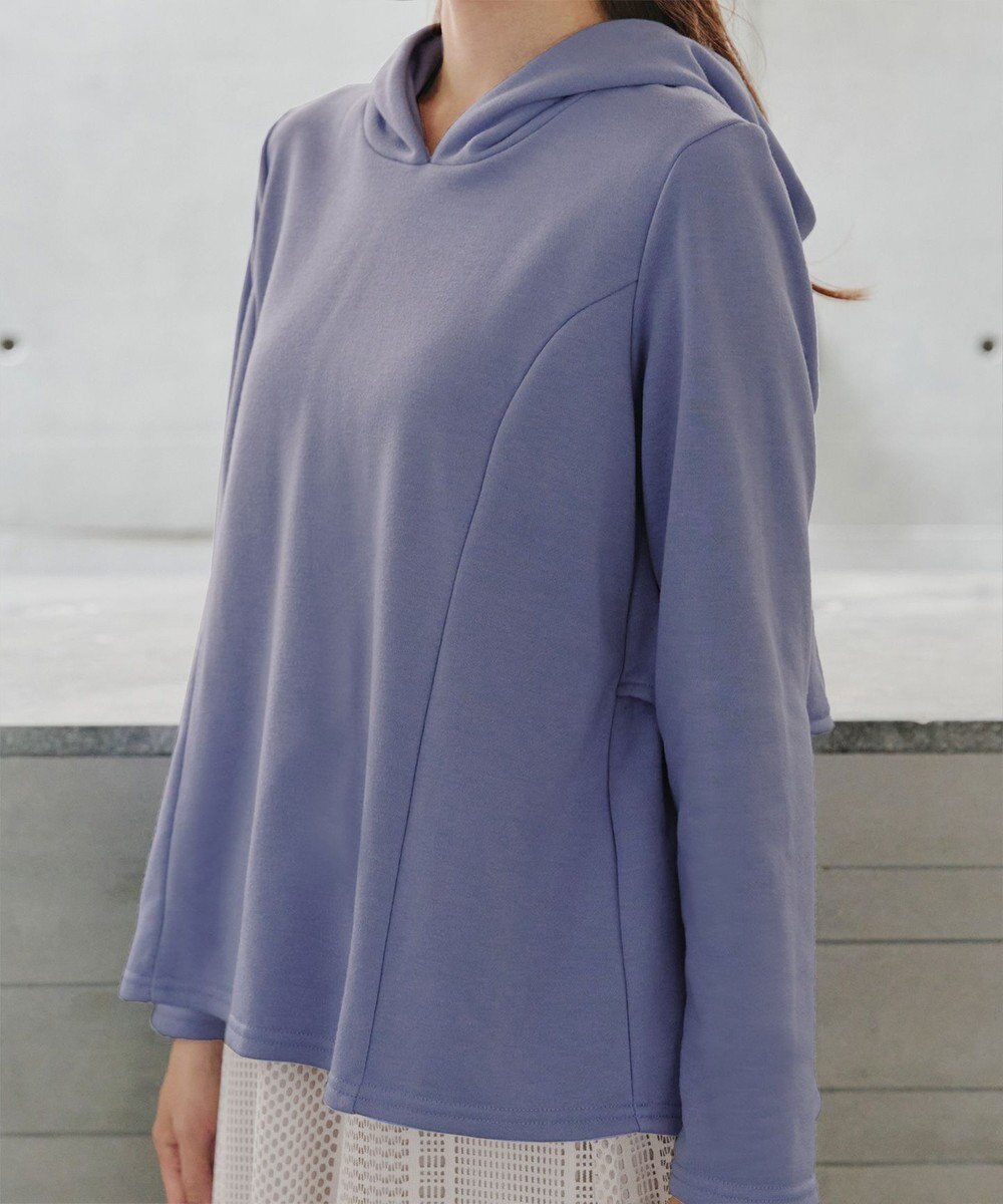 Tiaclasse 【洗える】裏毛バックフレアパーカー 