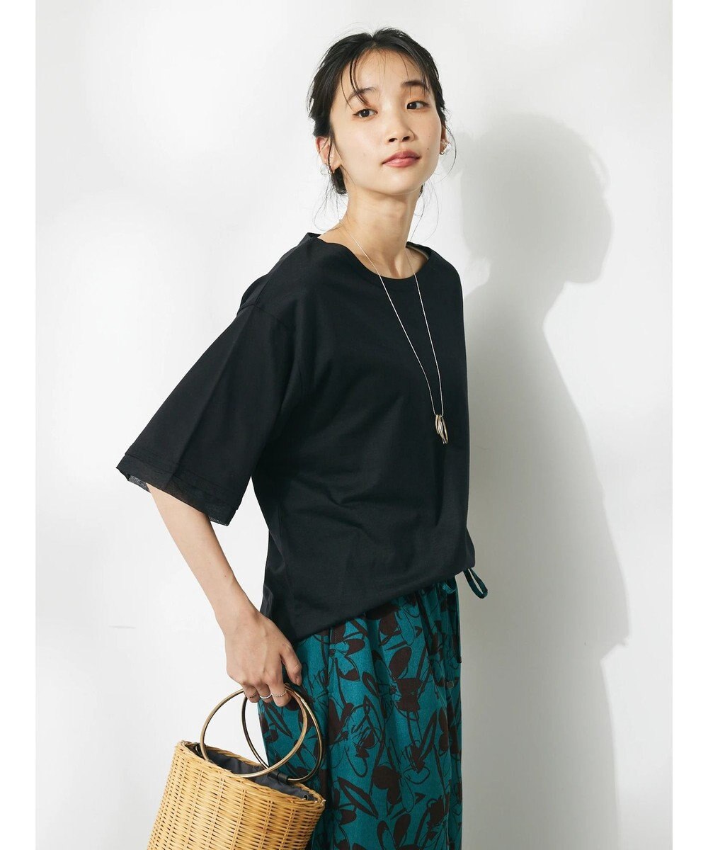 CRAFT STANDARD BOUTIQUE 【ＵＶカット】布帛切り替えプルオーバー 