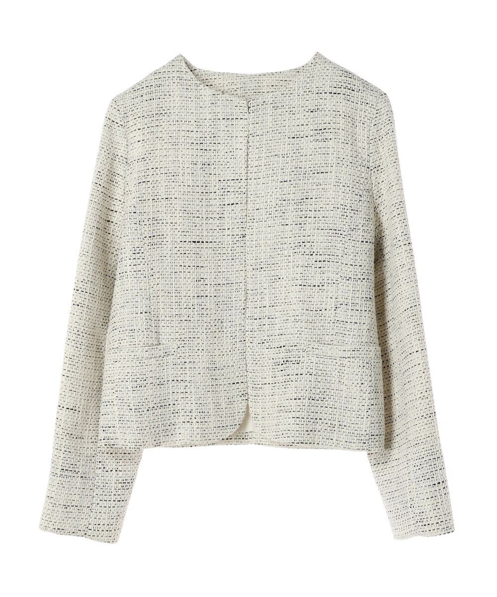 Green Parks ｅｆ－ｄｅ　ツィード調ノーカラージャケット 