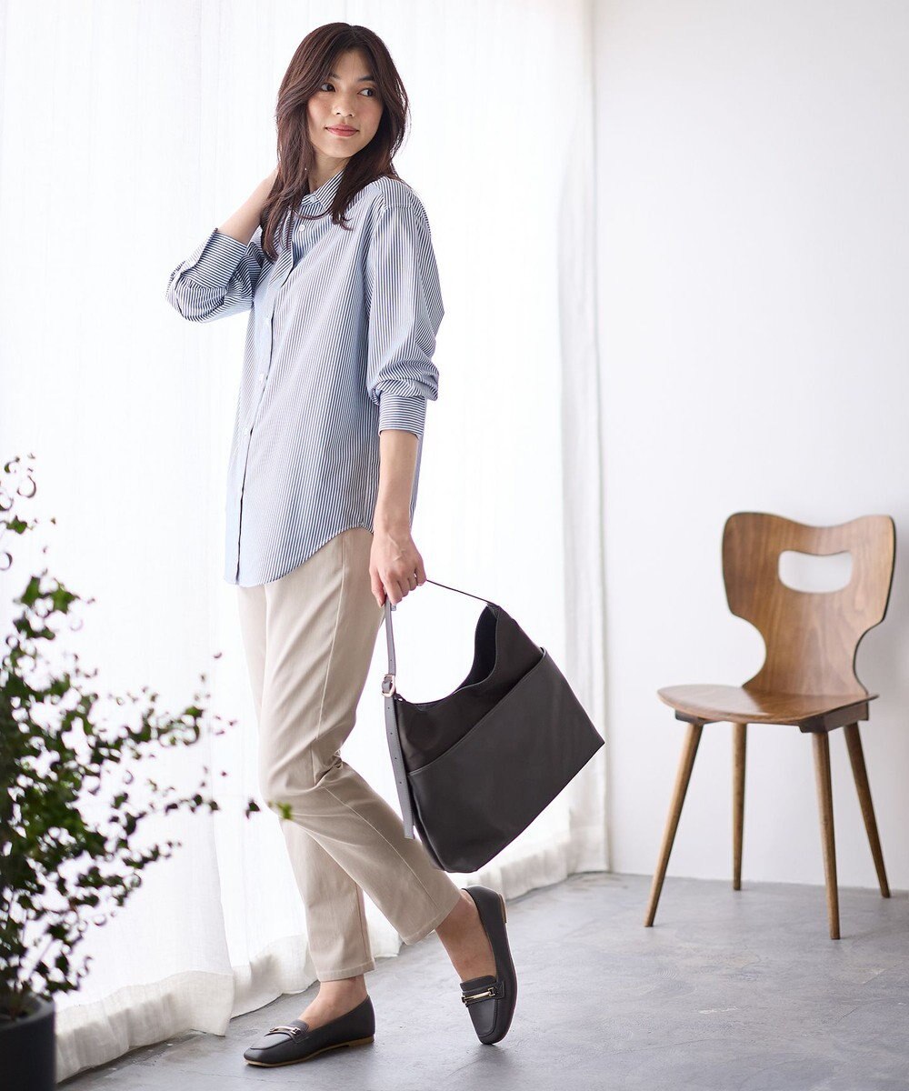 ANY L 【洗濯機可/ウエストゴム/ストレッチ/裏起毛】エブリデイベーシックデイリーパンツ 