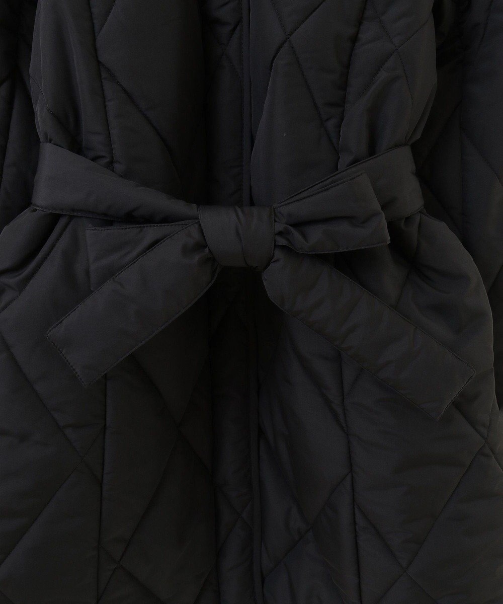 Green Parks ファー衿ダイヤキルト中綿コート 