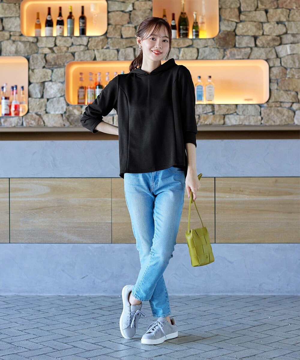 Tiaclasse 【洗える】裏毛バックフレアパーカー 