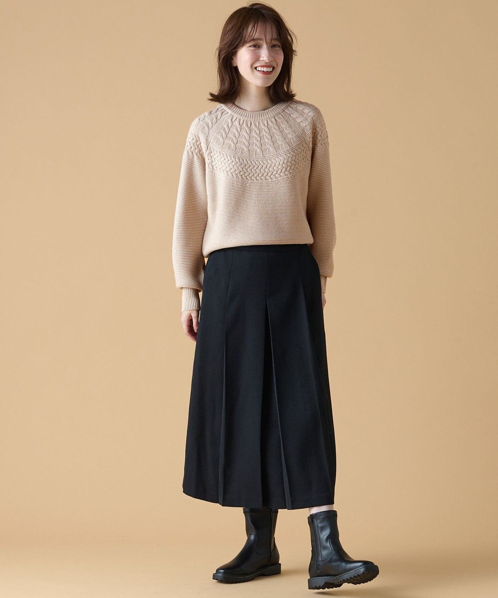 ANY 【洗濯機可能】ソフトアクリル求心ニット 