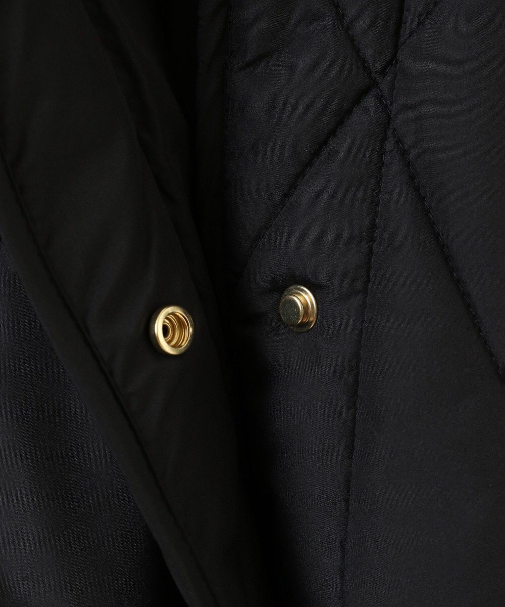 Green Parks ファー衿ダイヤキルト中綿コート 