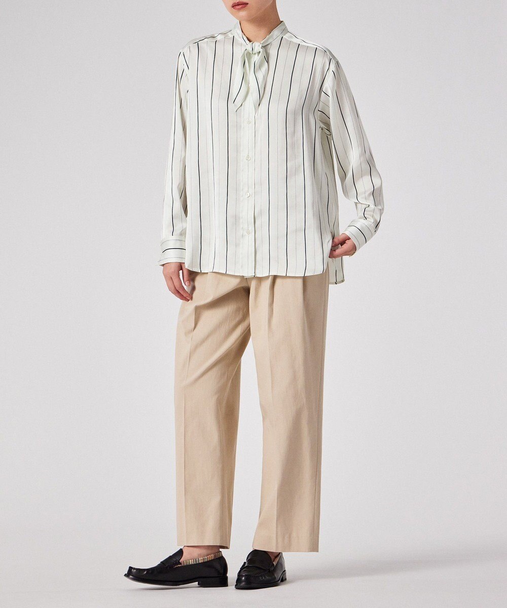Paul Smith サテンストライプ ブラウス 
