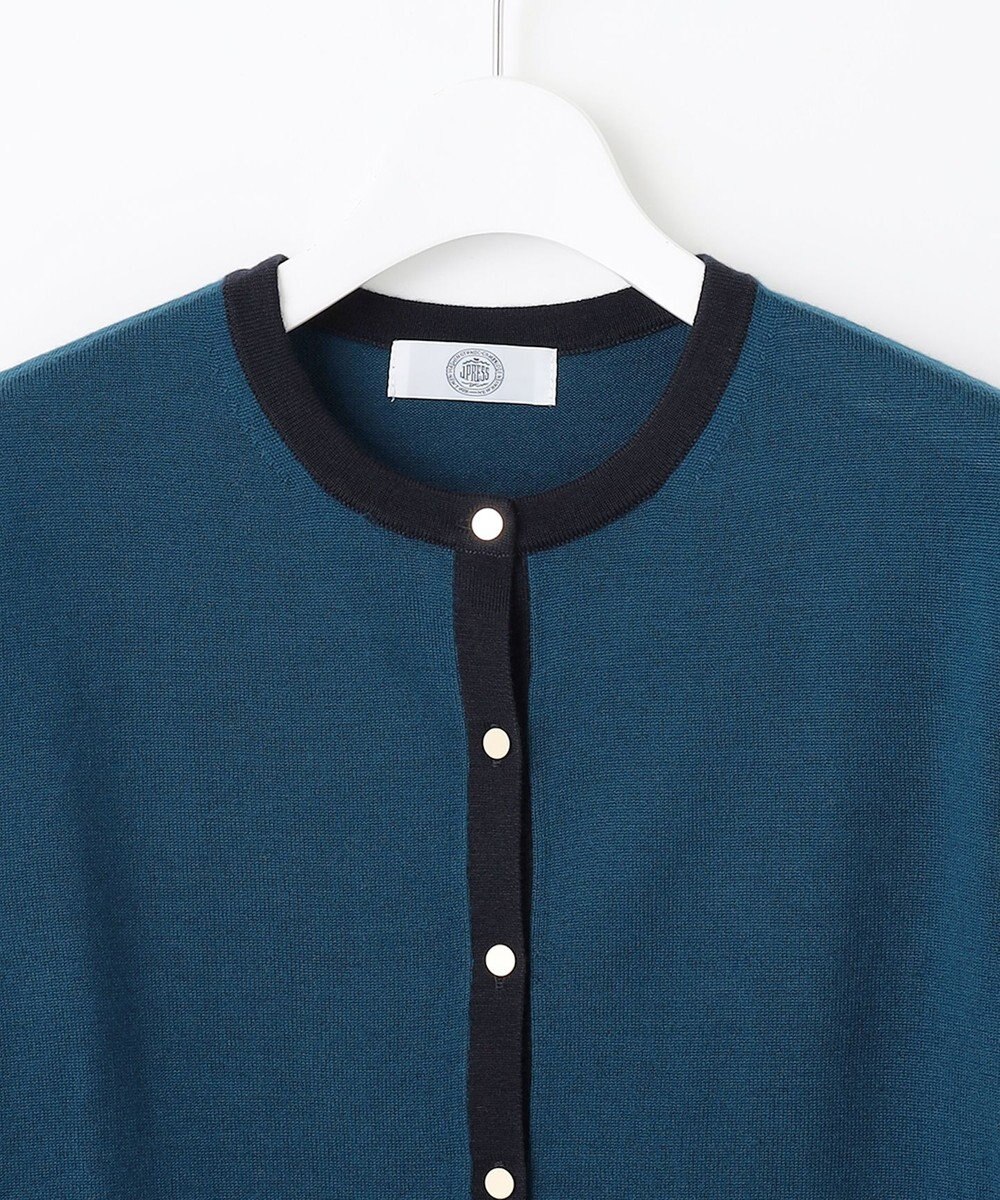 J.PRESS LADIES 【洗える】トリムツイン ニット 