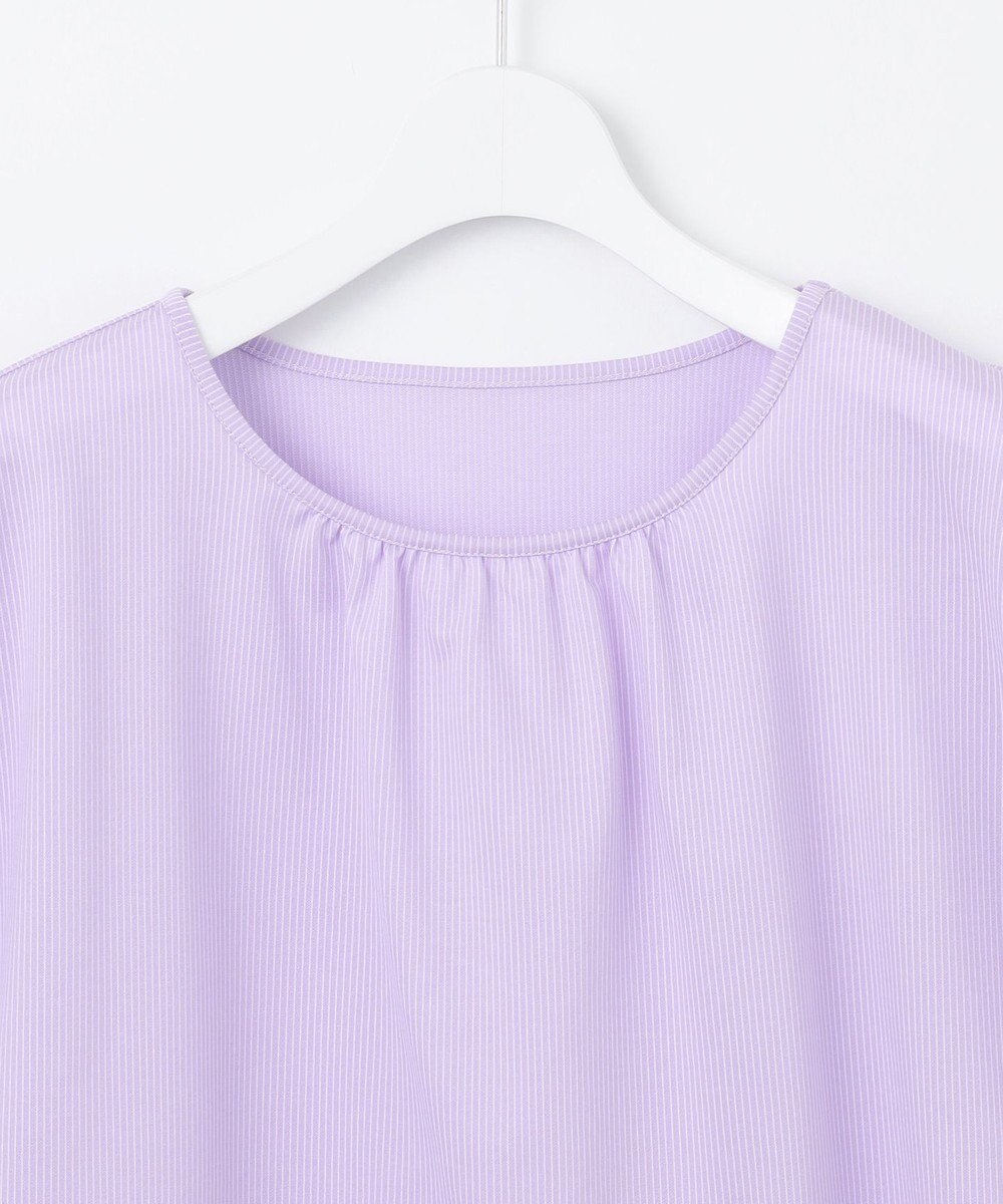 J.PRESS LADIES S 【WEB限定カラーあり・洗える】ストライプジャージー フレンチスリーブ カットソー 