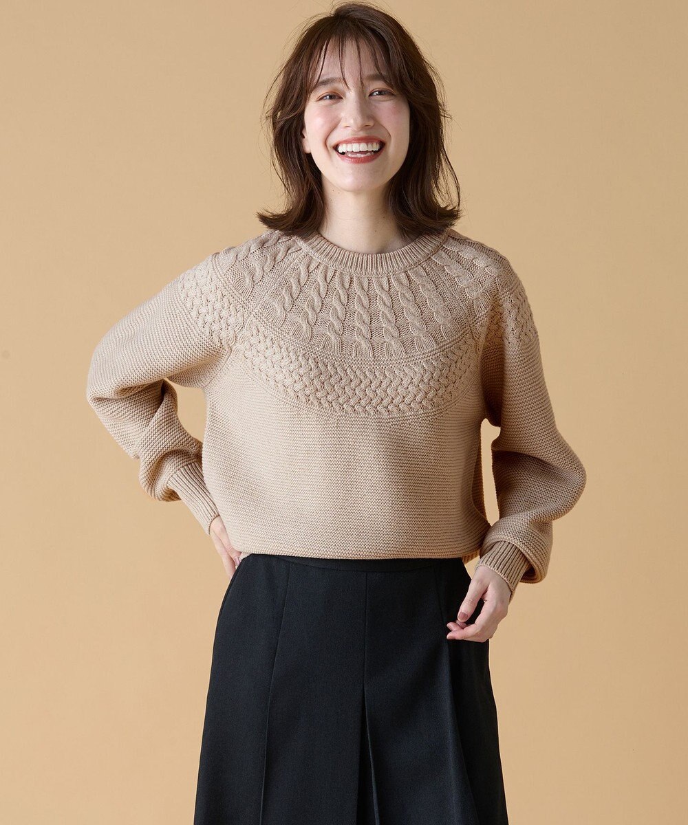 ANY 【洗濯機可能】ソフトアクリル求心ニット 