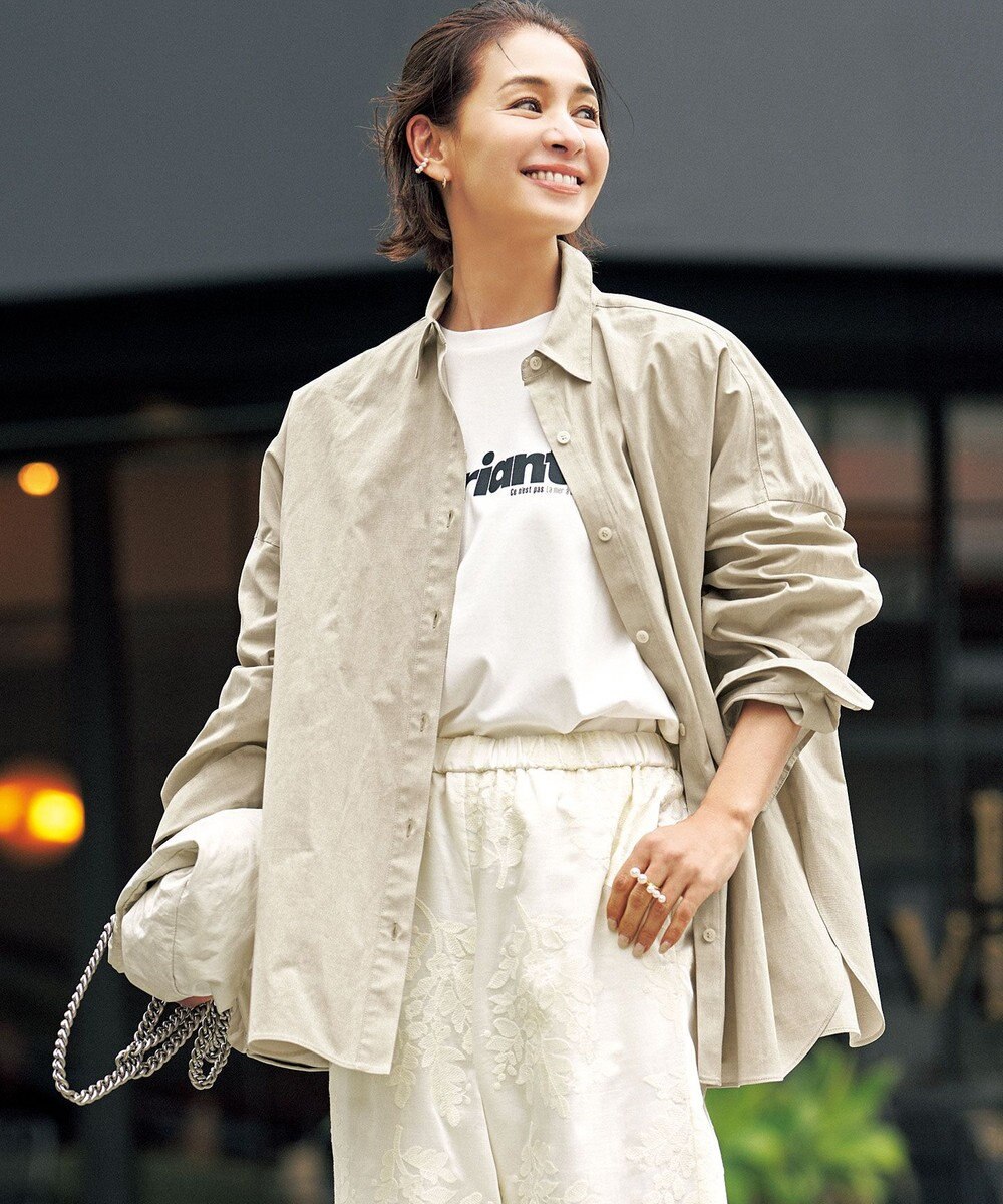 UNFILO 【WEB限定カラー】コットン オーバーシャツ 