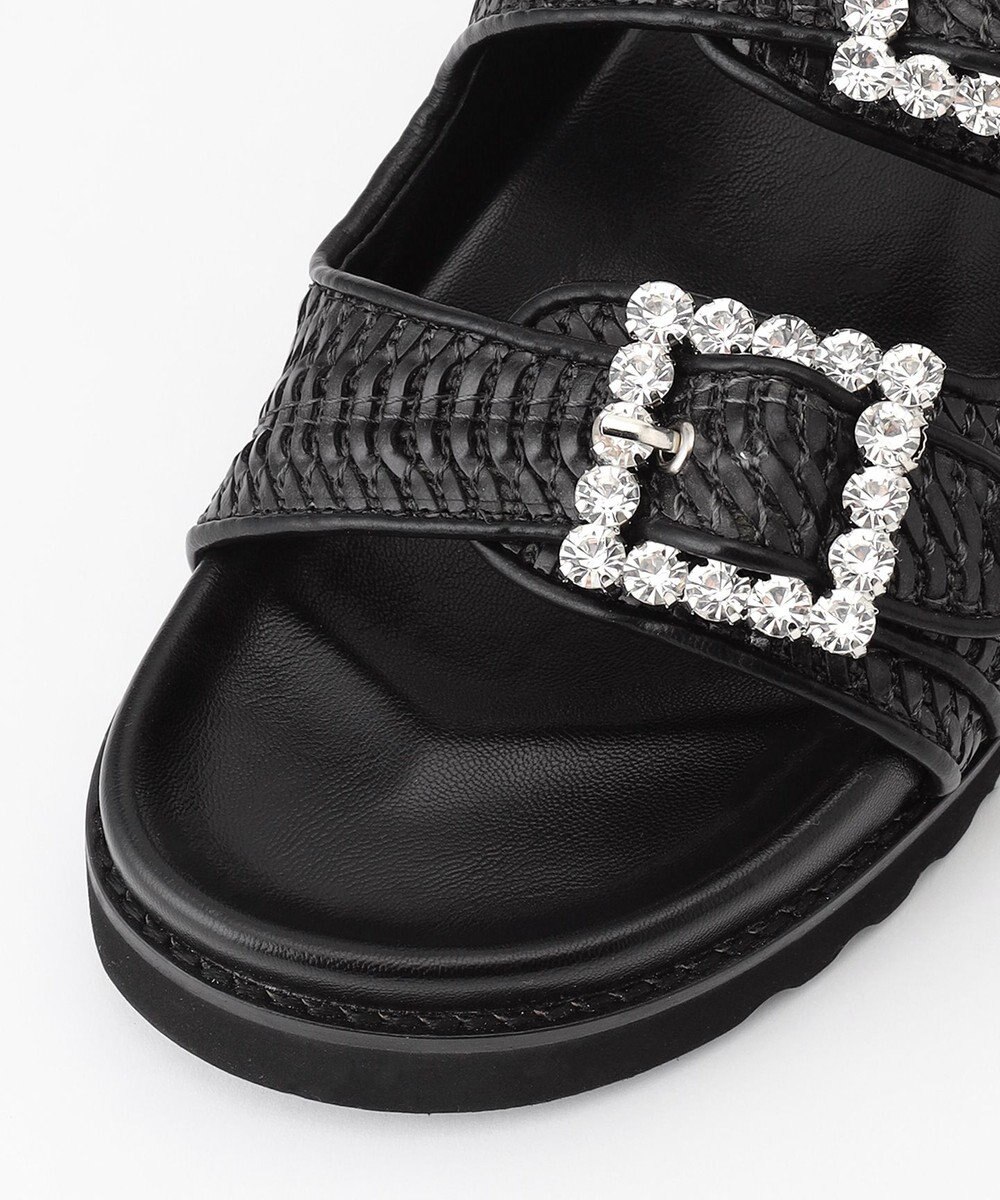 組曲 バックルプラットフォームサンダル 