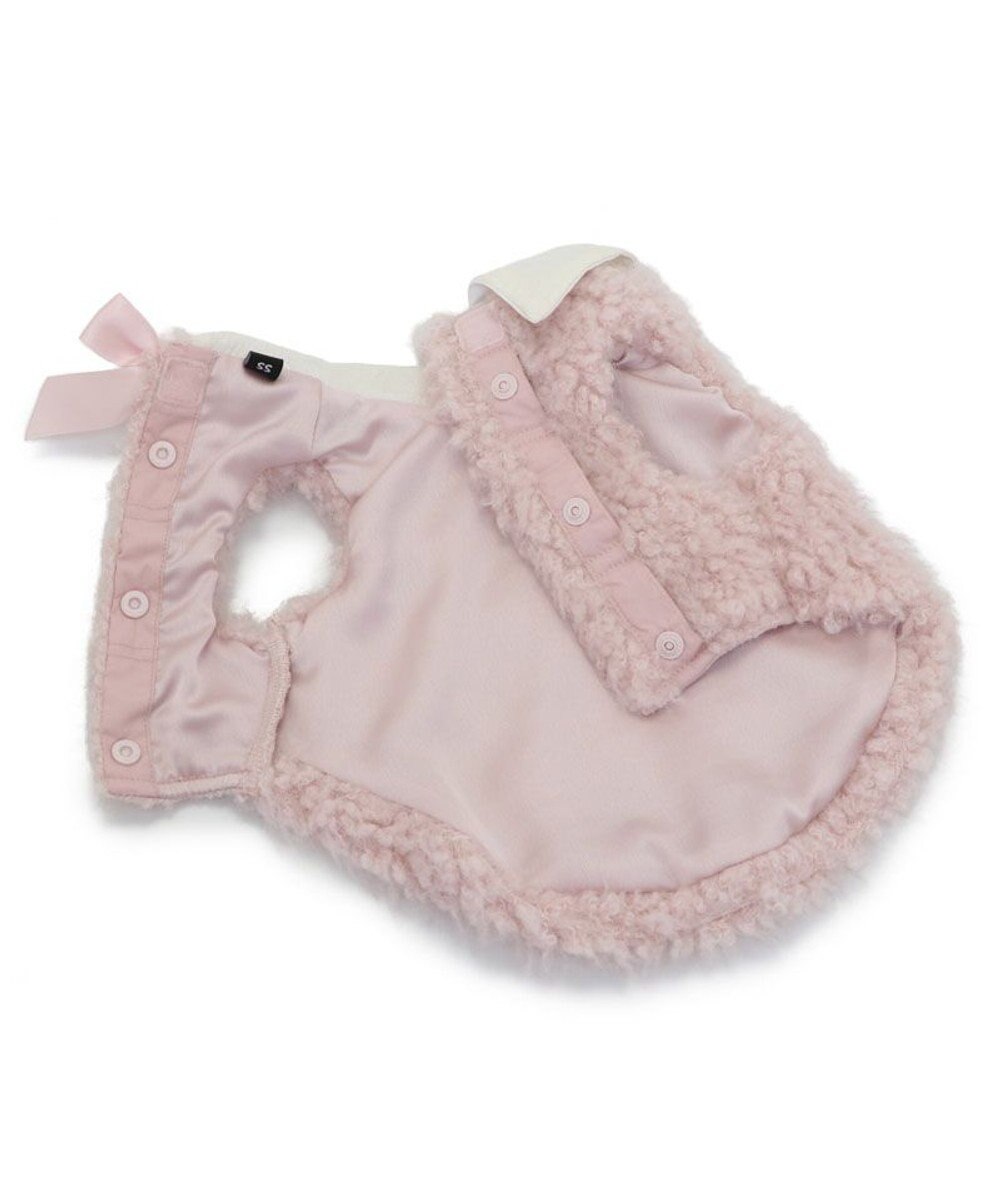 PET PARADISE cherircouture メニーリボンファーベスト 《ピンク》 小型犬 