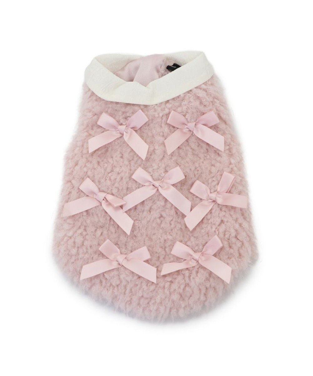 PET PARADISE cherircouture メニーリボンファーベスト 《ピンク》 小型犬 