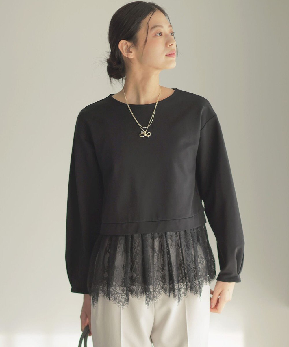 組曲 パールライクエンドノットレイヤード ネックレス 