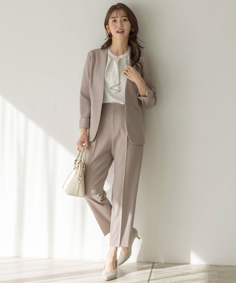 ANY SIS 【UVカット・接触冷感・吸水速乾】スマートビューティストレッチ ノーカラージャケット 