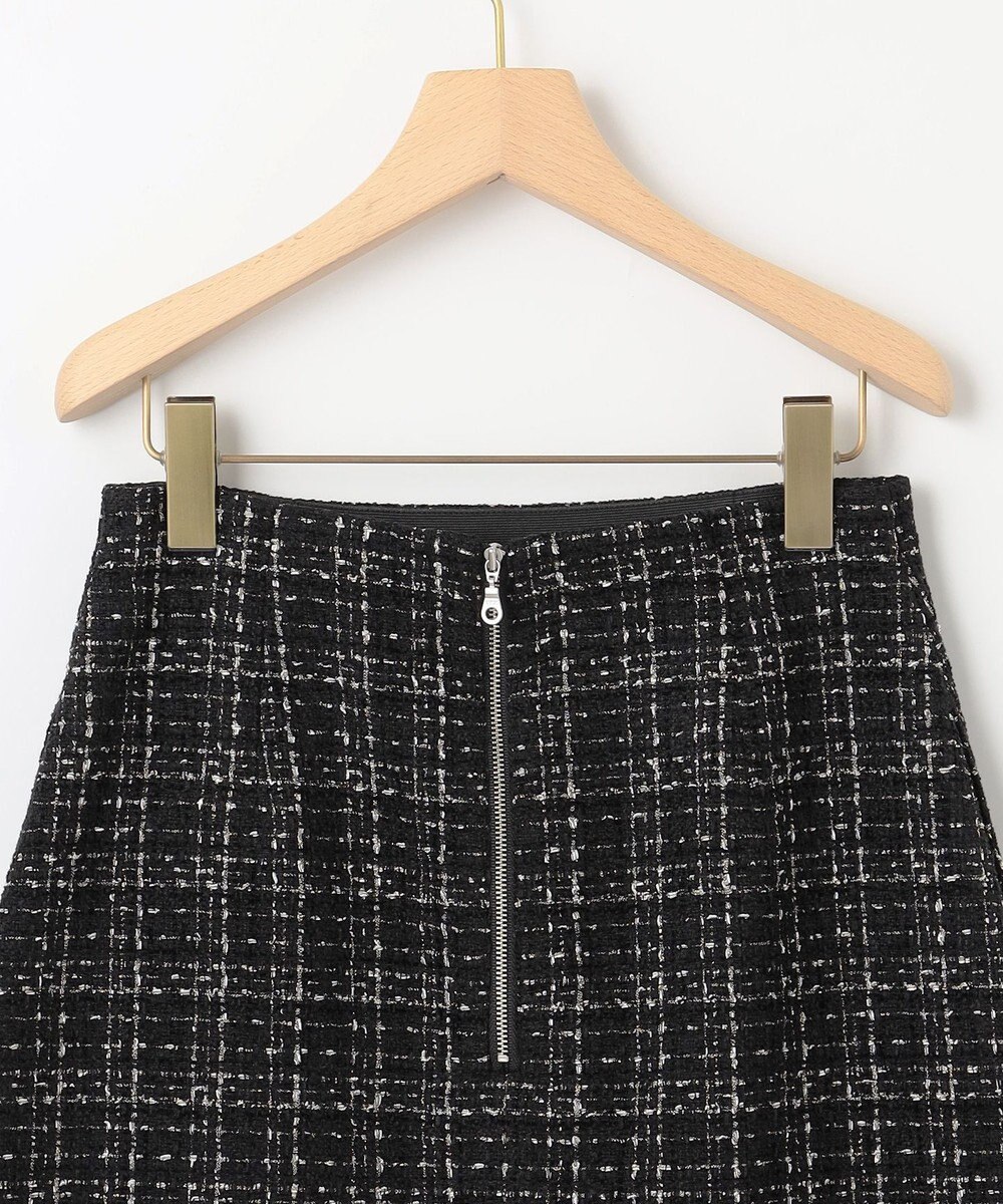 組曲 ラメステッチツイード スカート 