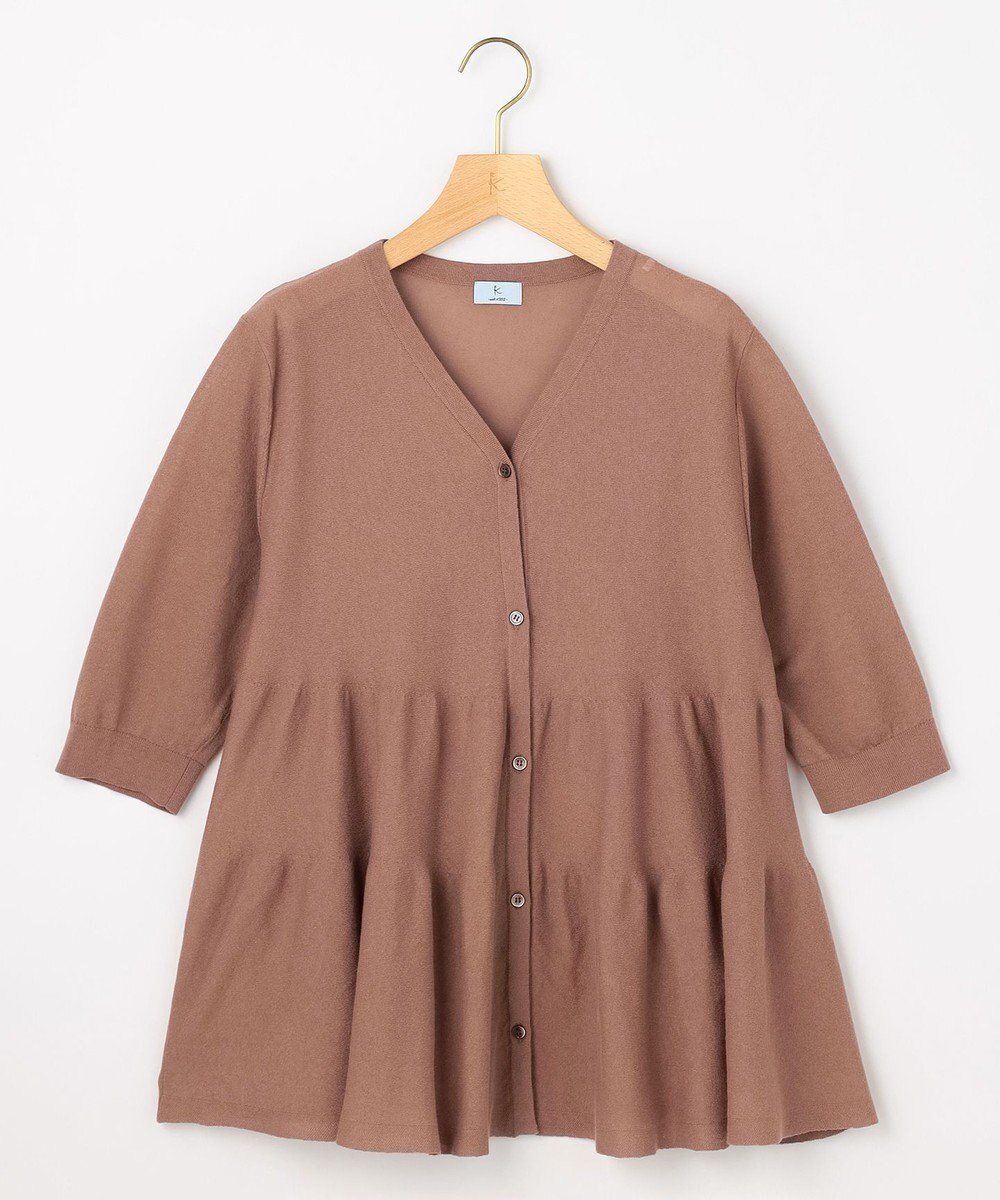 組曲 L 【先行予約】シアーニット　ティアードカーディガン 