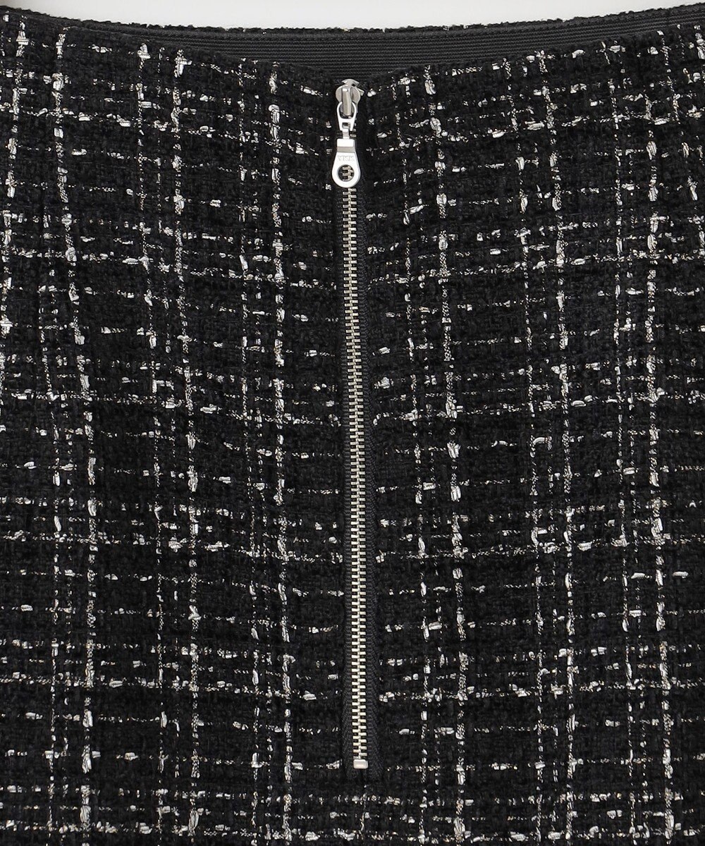 組曲 ラメステッチツイード スカート 