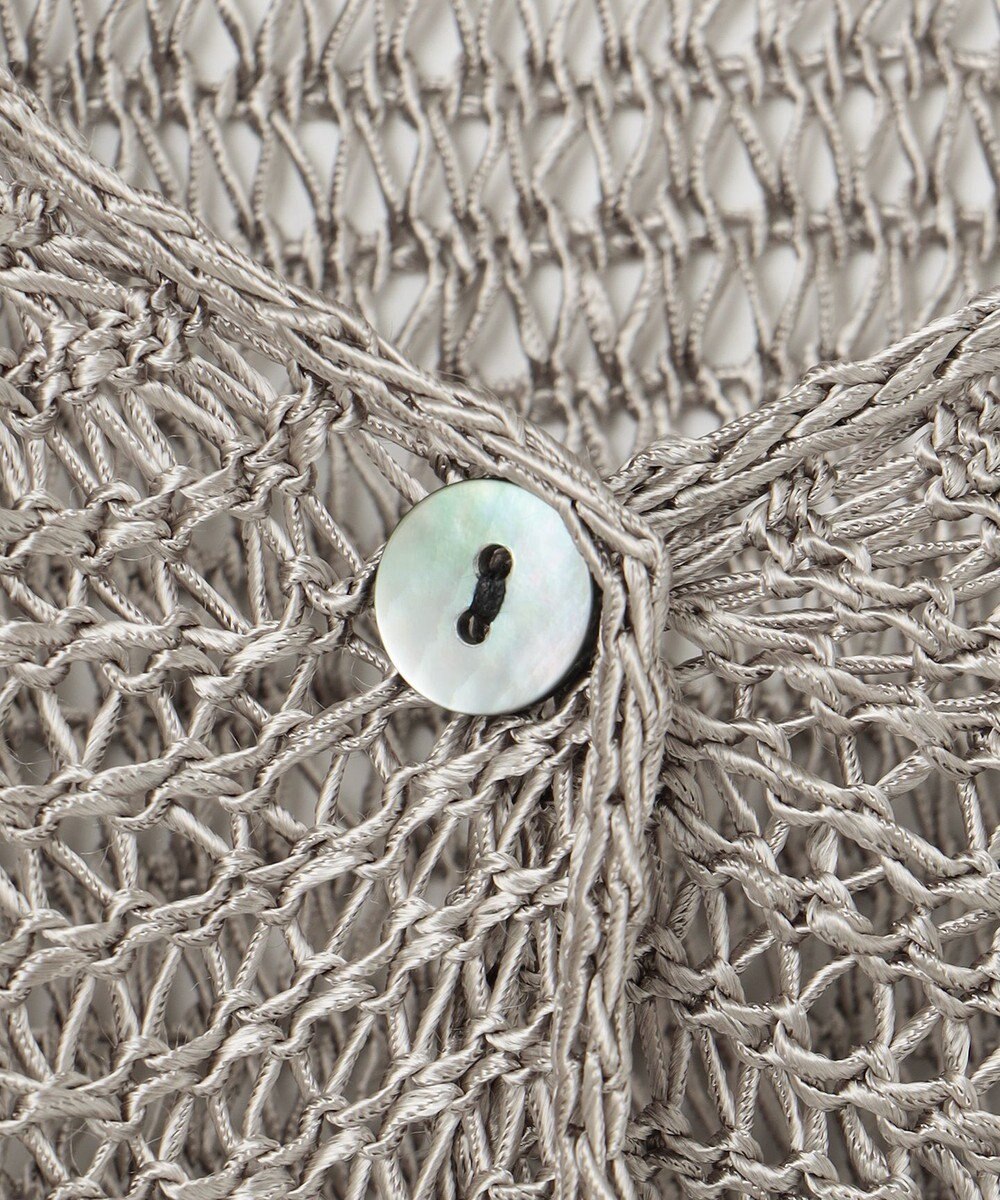 自由区 クロッシェライクニット ジレ 