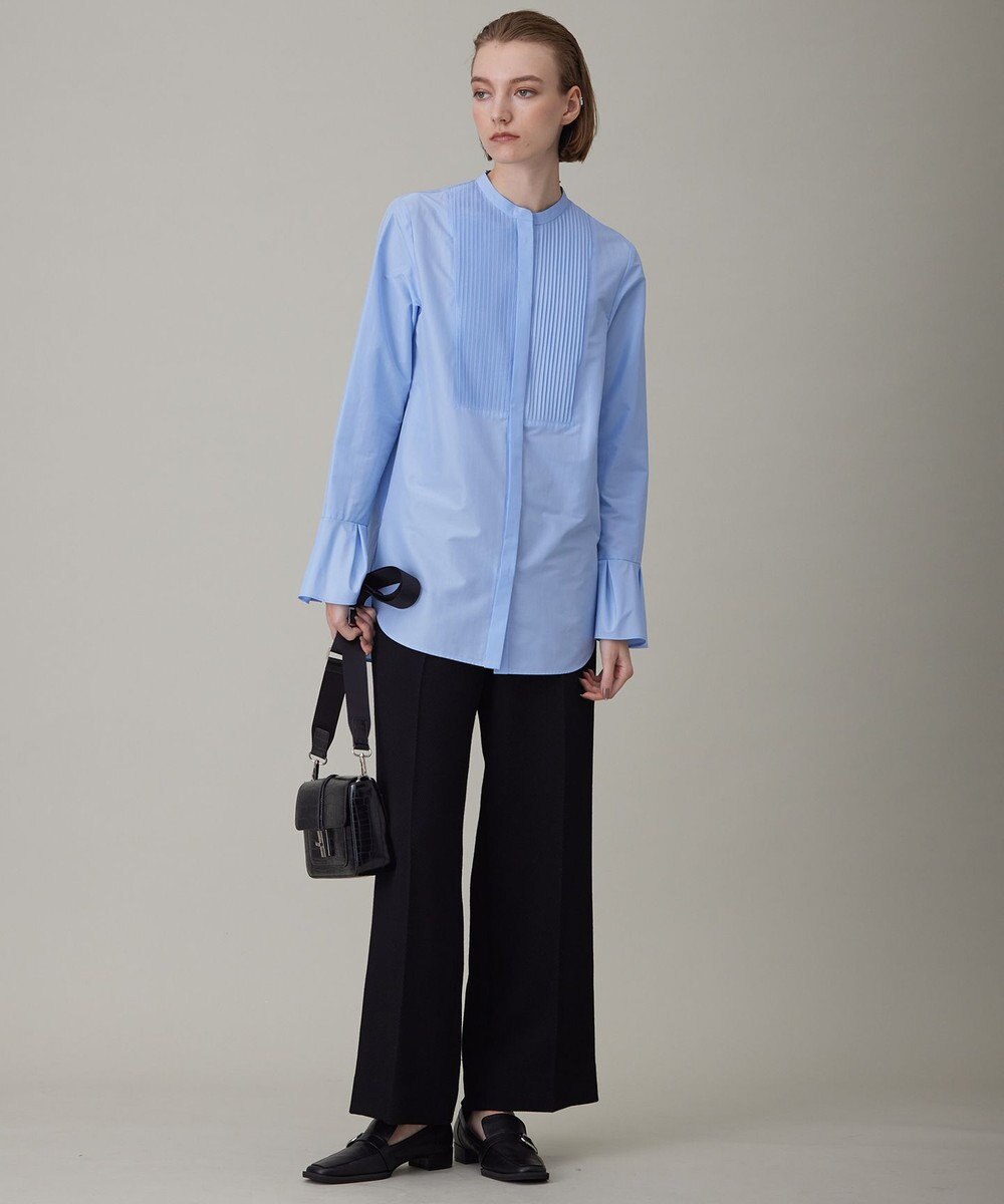 ICB L 【洗える】 トリアセコットンタイプライター シャツブラウス 