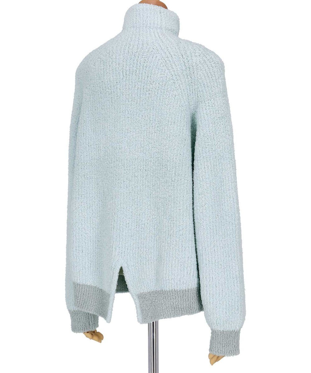 une nana cool カラーブロッキング タートルネックプルオーバー 