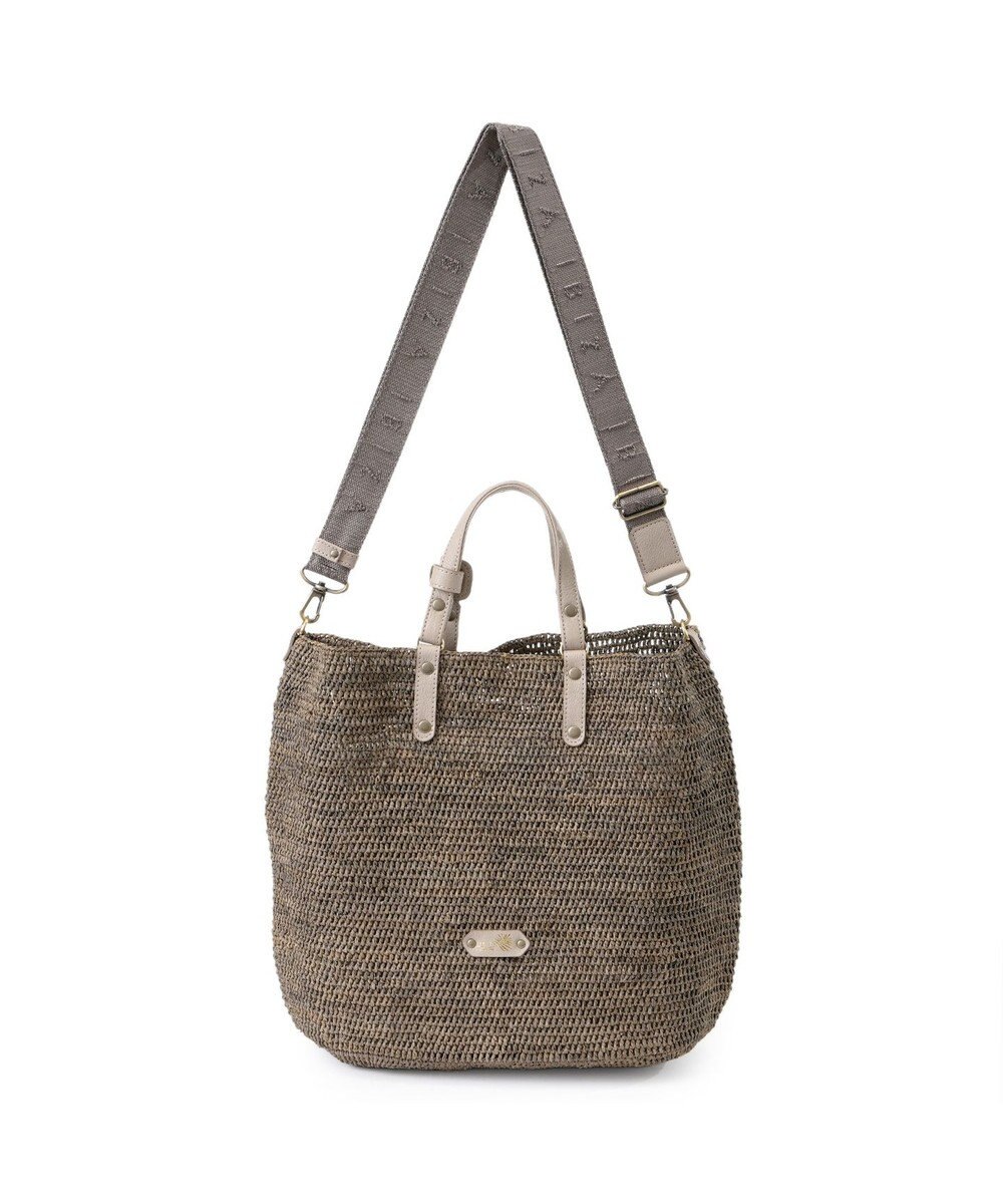 IBIZA ラフィア　2WAYバッグ（草木染め） 