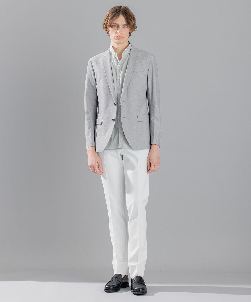 JOSEPH HOMME リネンストレッチブロード ウィングカラー半袖シャツ 