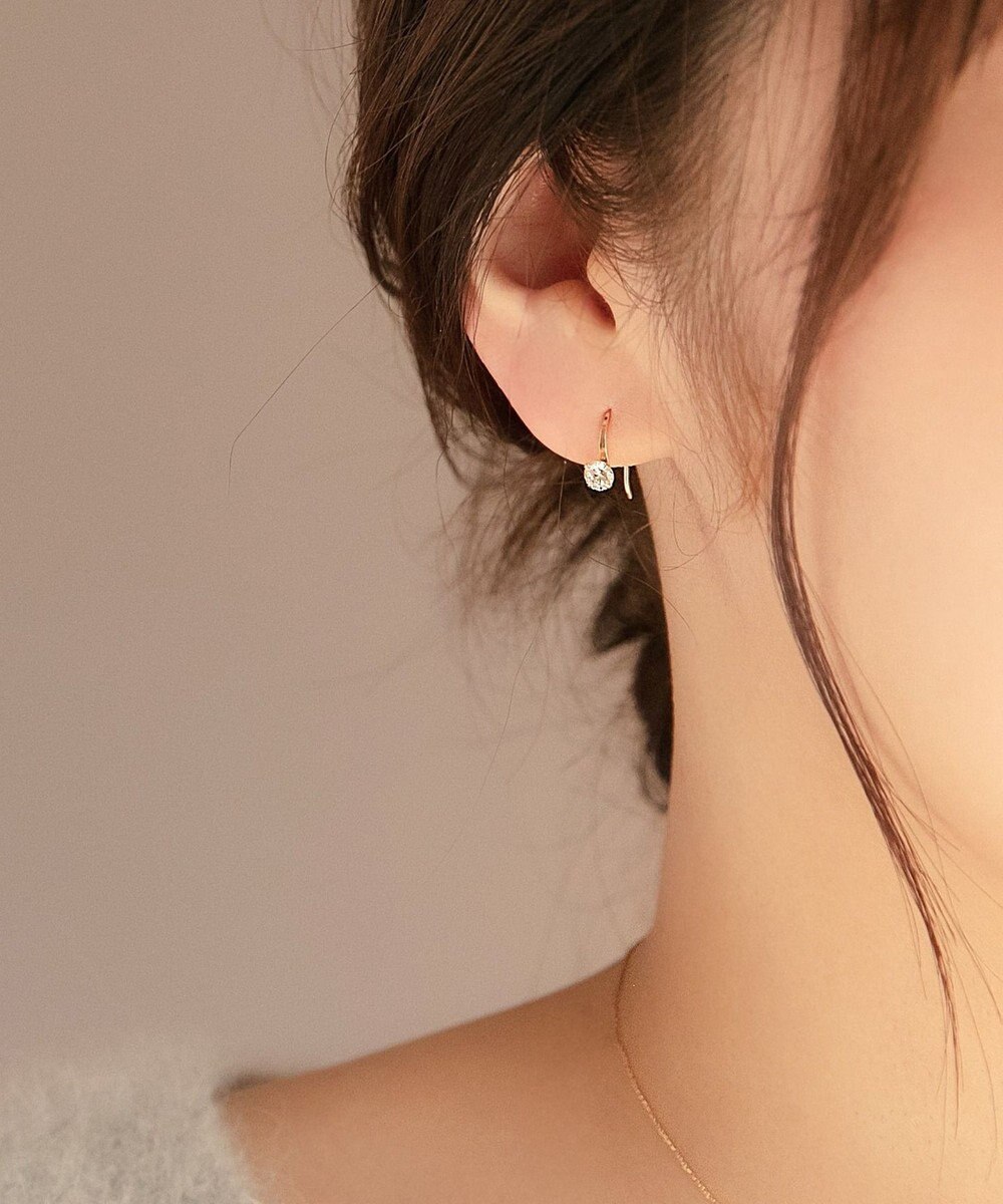 Phoebe 【K10】ブリリアンフックピアス ゴールド 