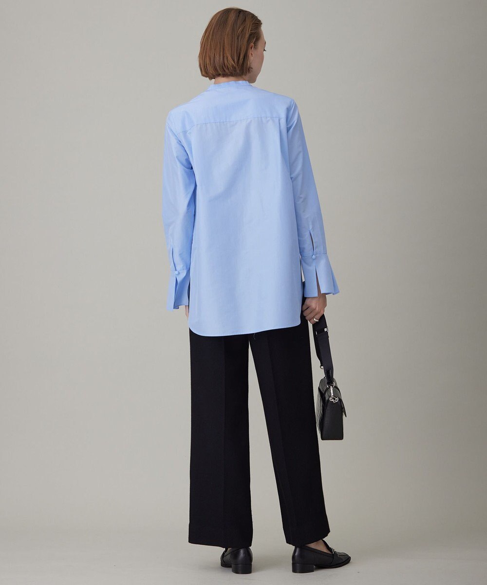 ICB L 【洗える】 トリアセコットンタイプライター シャツブラウス 